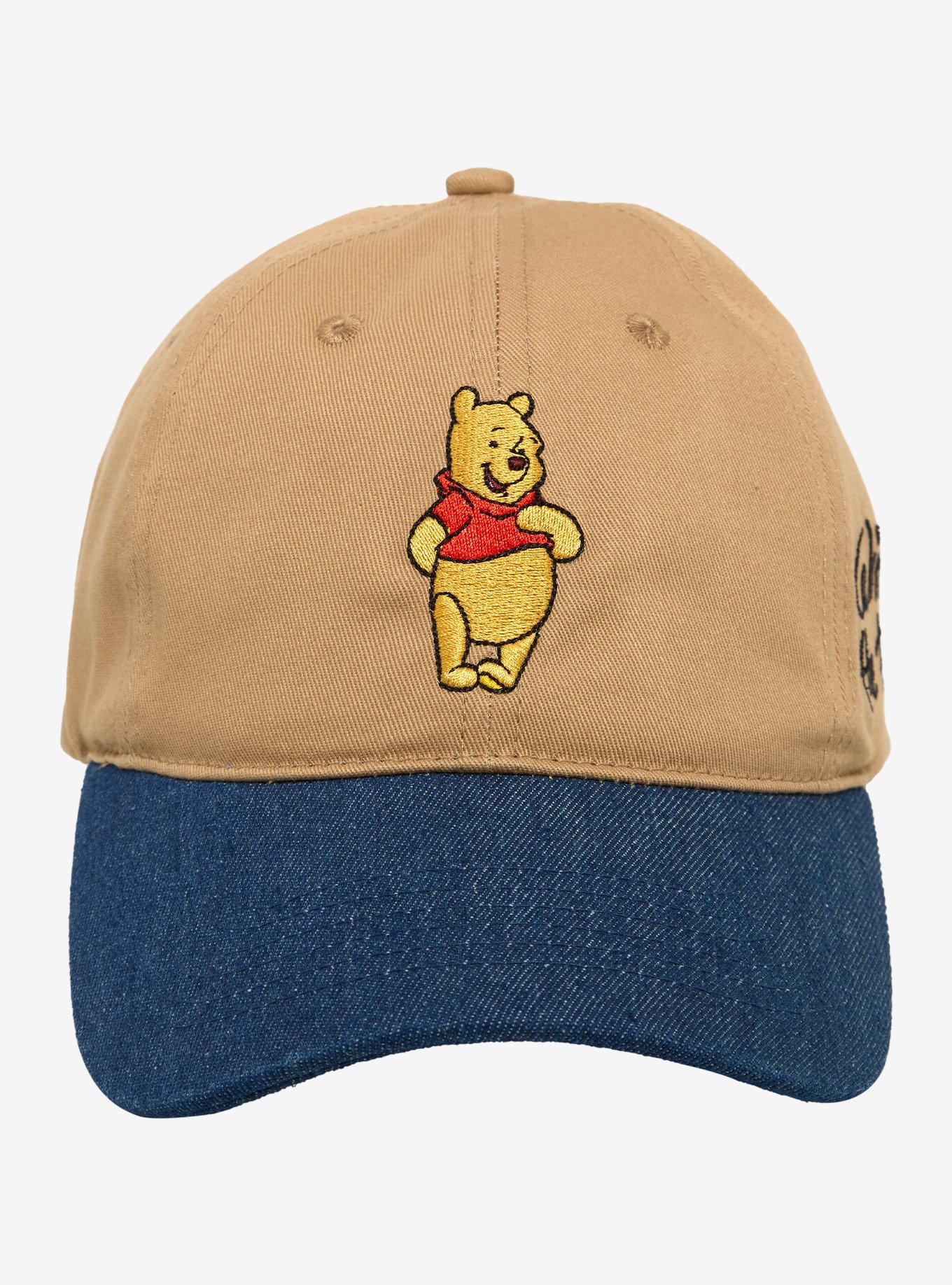 Disney Winnie the Pooh Embroidered Denim Ball Cap - BoxLunch Exclusive, , hi-res