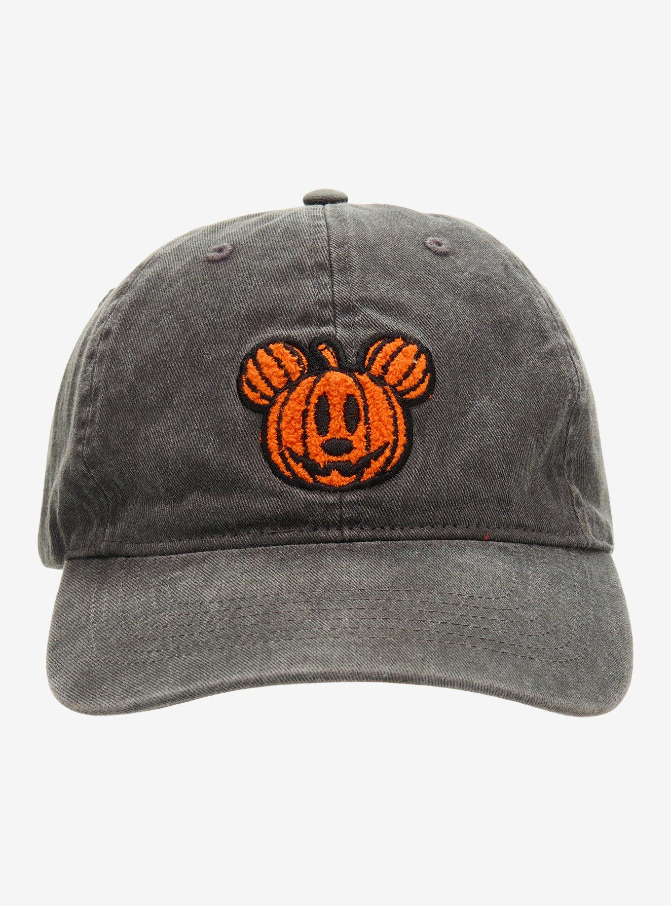 Disney Mickey Mouse Jack-o-Lantern Chenille Patch Ball Cap - BoxLunch Exclusive, , hi-res