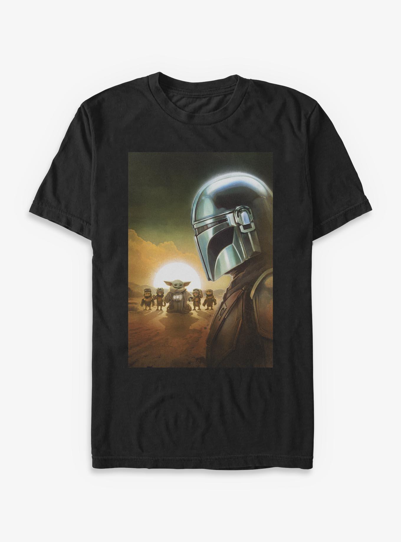 Star Wars The Mandalorian & Grogu Most Wanted Poster T-Shirt, , hi-res