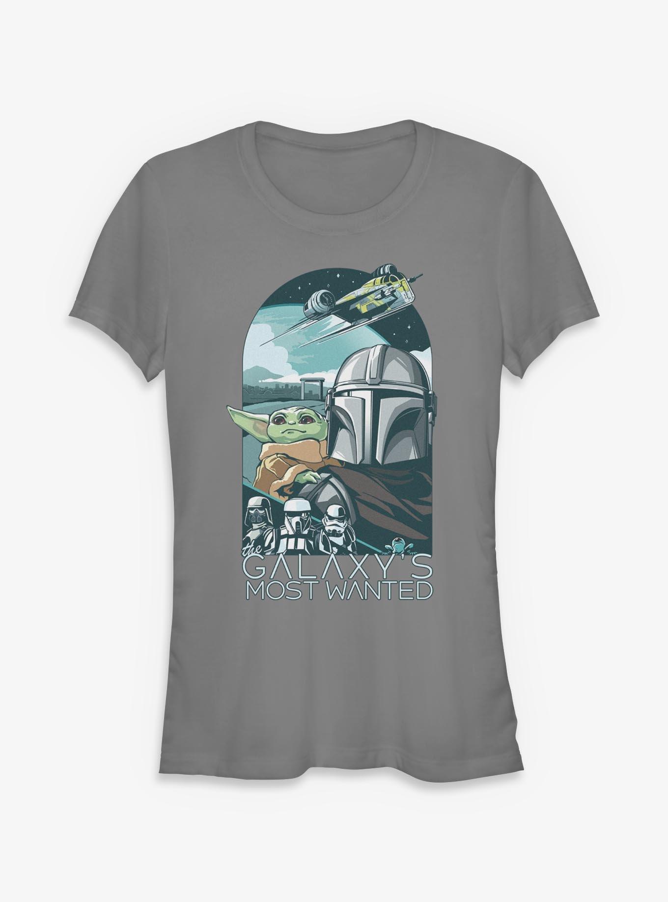 Star Wars The Mandalorian & Grogu Galaxys Most Wanted Girls T-Shirt