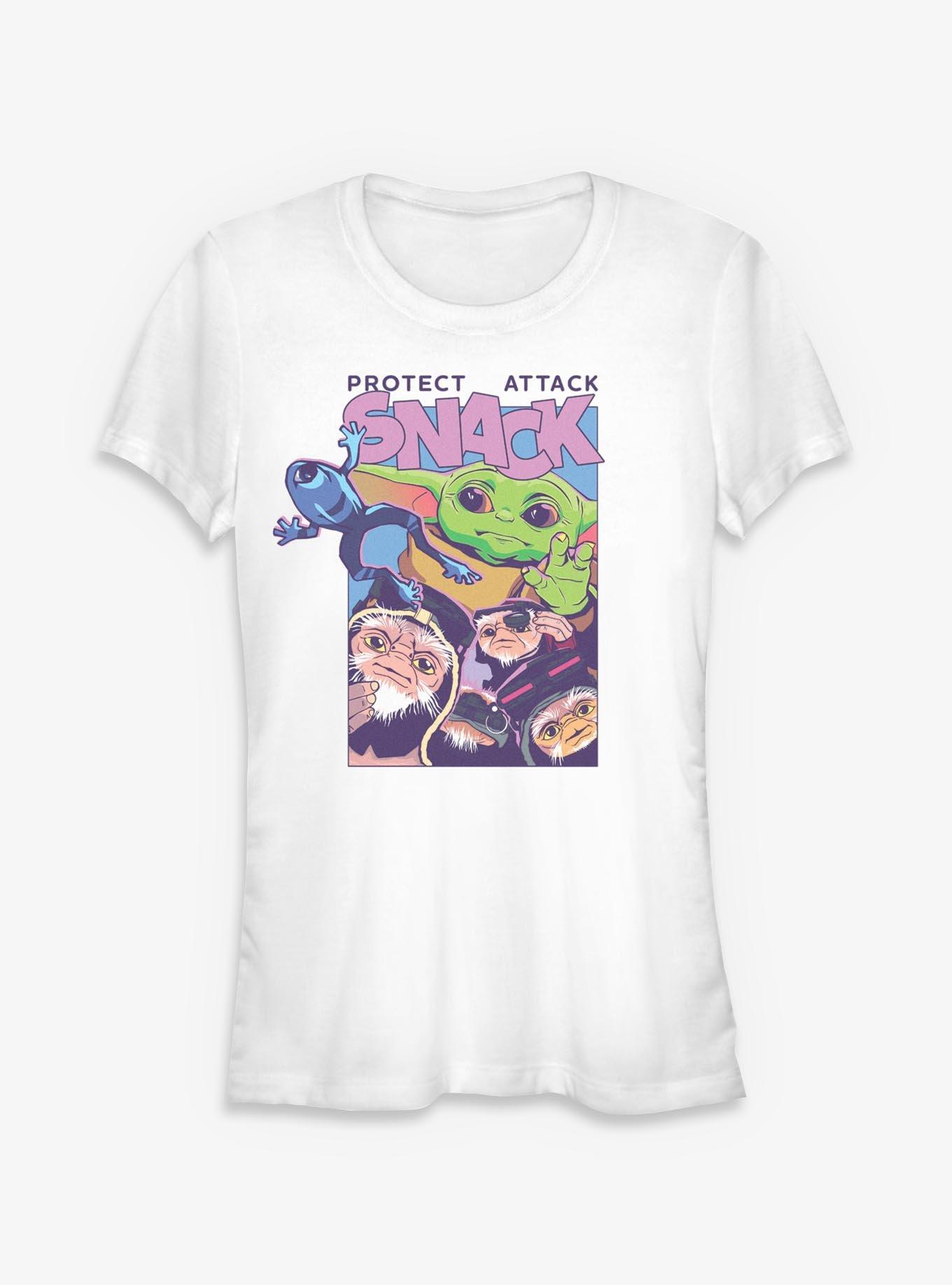 Star Wars The Mandalorian & Grogu Protect The Snacks Girls T-Shirt, , hi-res