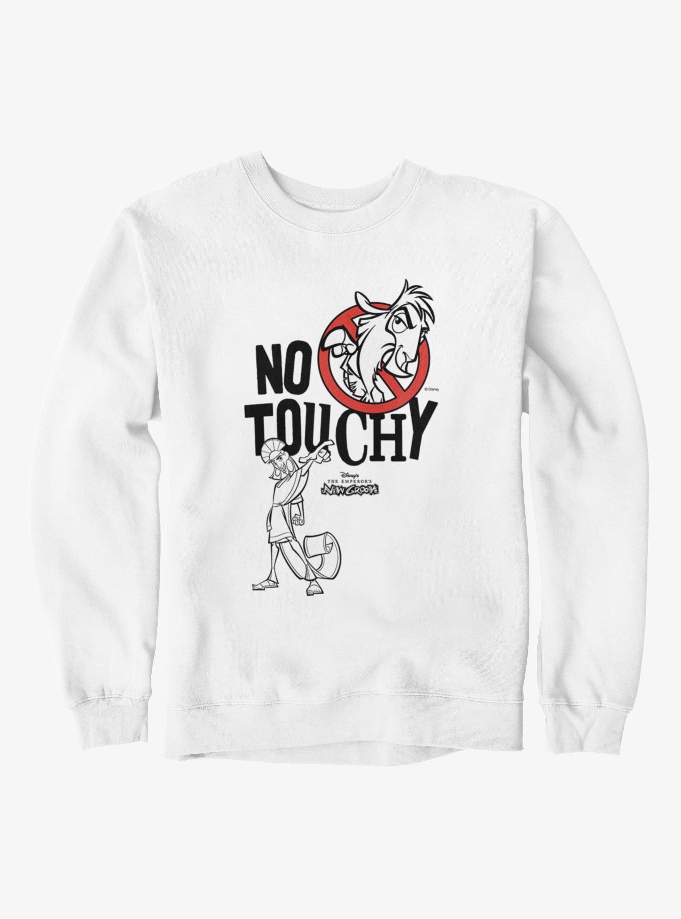 Disney The Emperor's New Groove Kuzco Not Touchy Pointing Sweatshirt