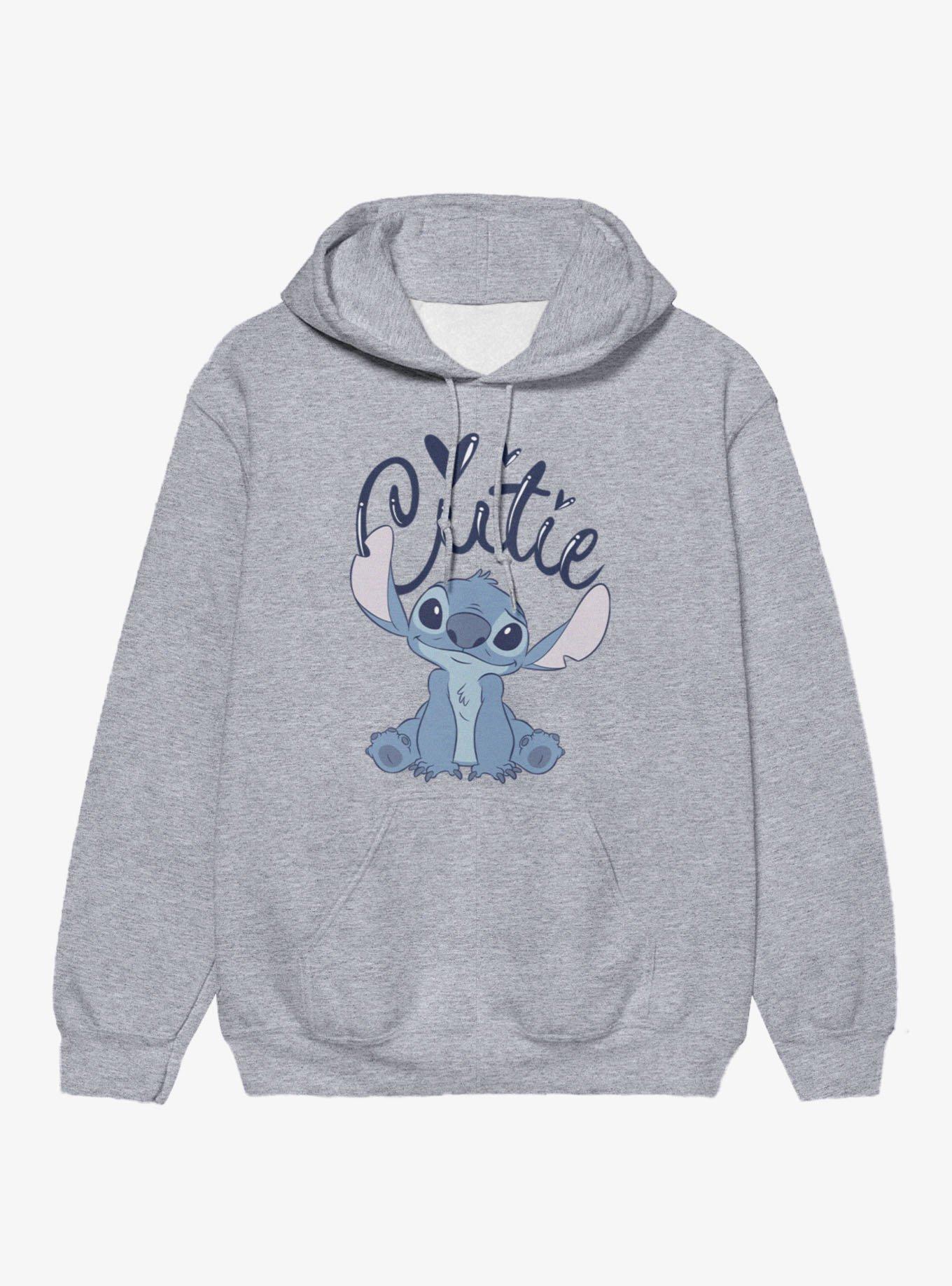 Disney Lilo And Stitch Cursive Cutie Hoodie, , hi-res