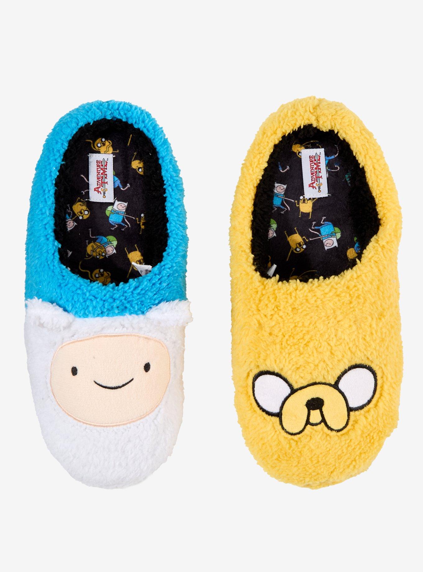 Adventure Time Jake & Finn Slippers - BoxLunch Exclusive, , hi-res