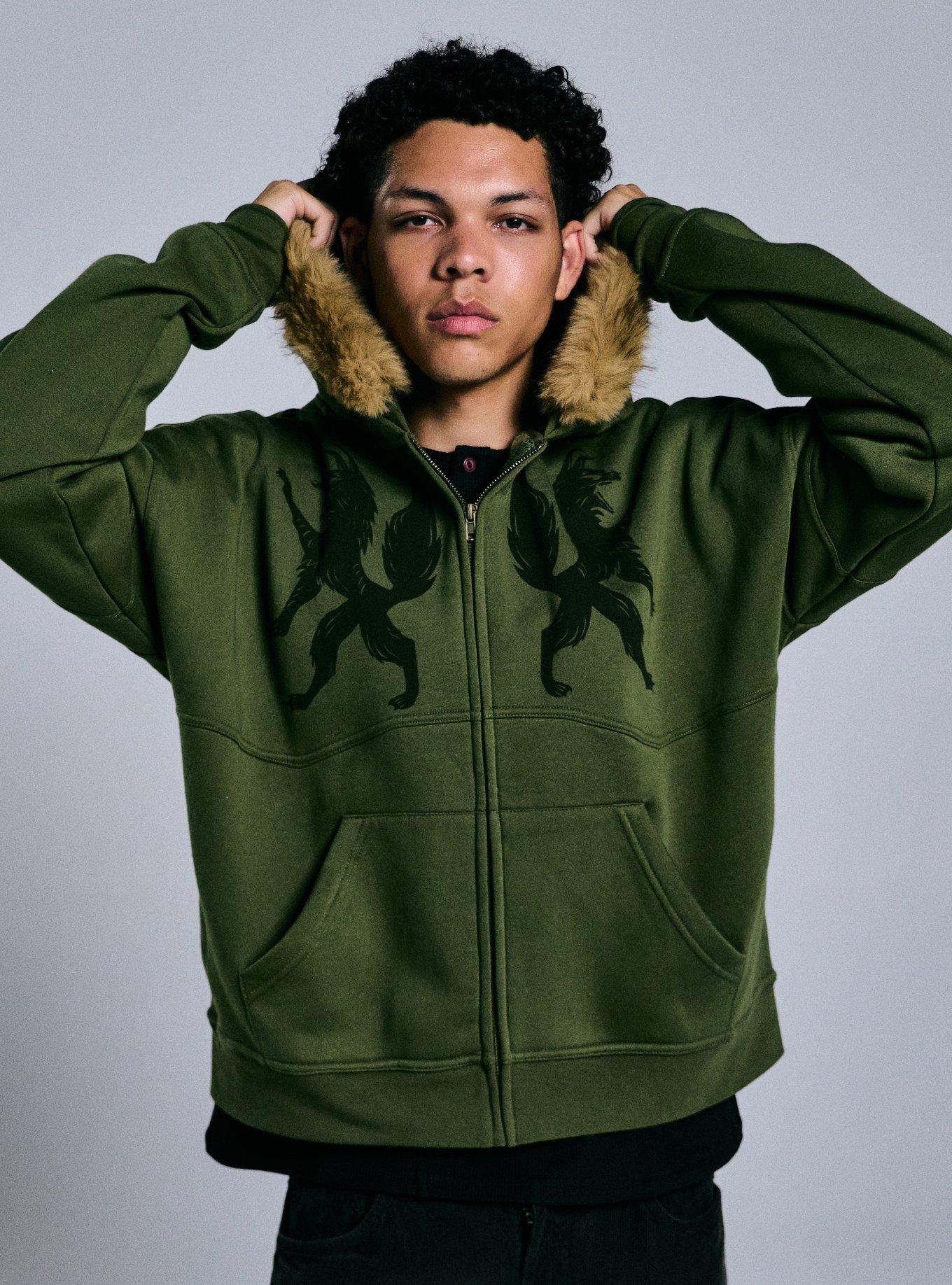 Wildwood Coyote Fur Trim Hoodie