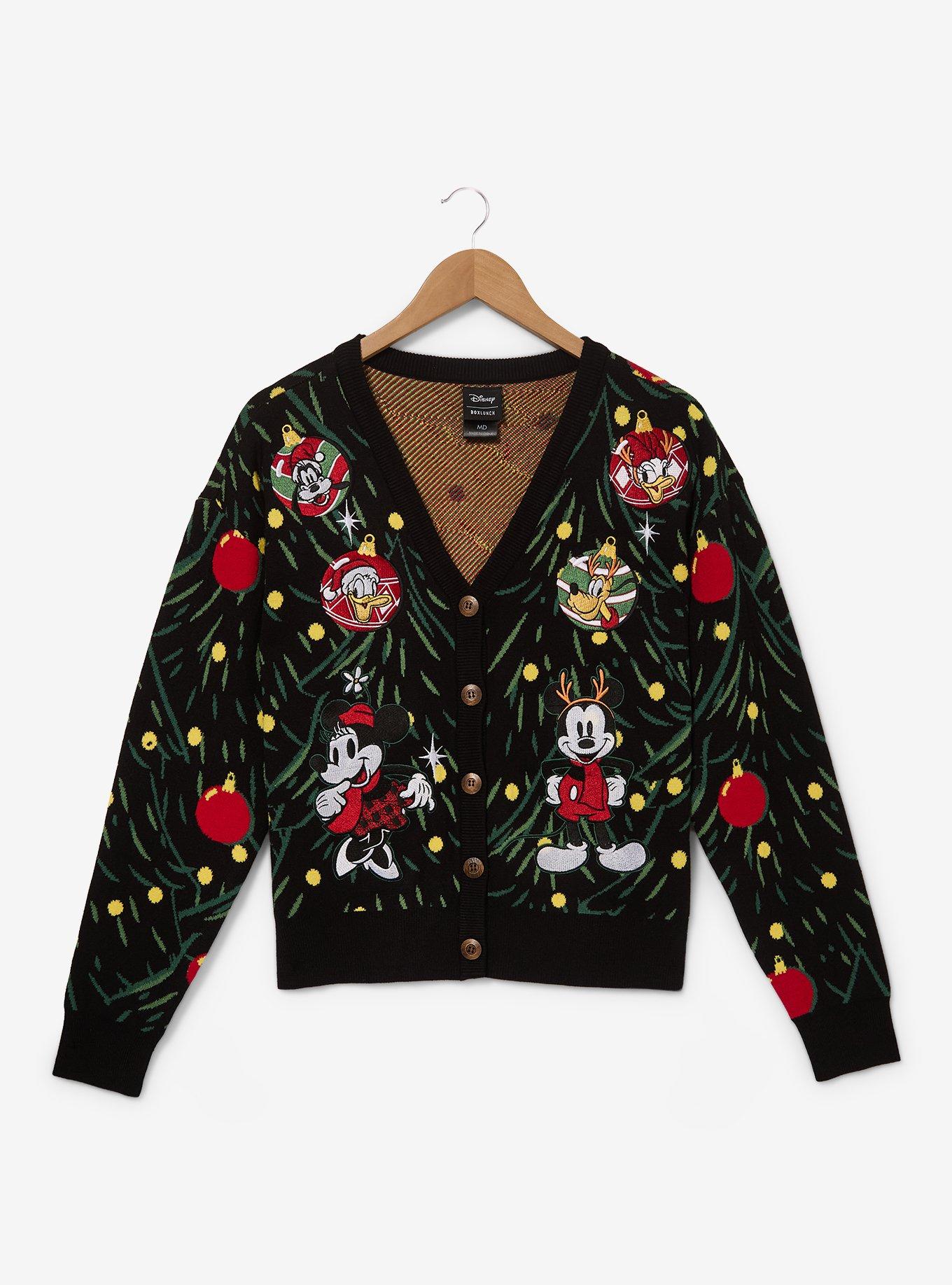 Disney Holiday Mickey Mouse and Friends Holiday Tree Cardigan