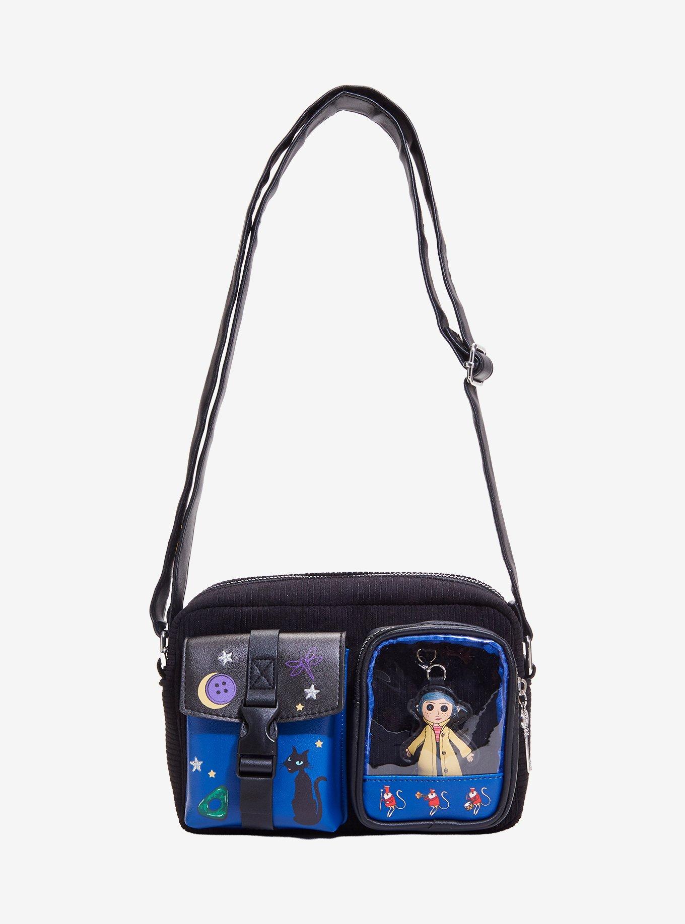 Coraline Doll Corduroy Crossbody Bag, , hi-res
