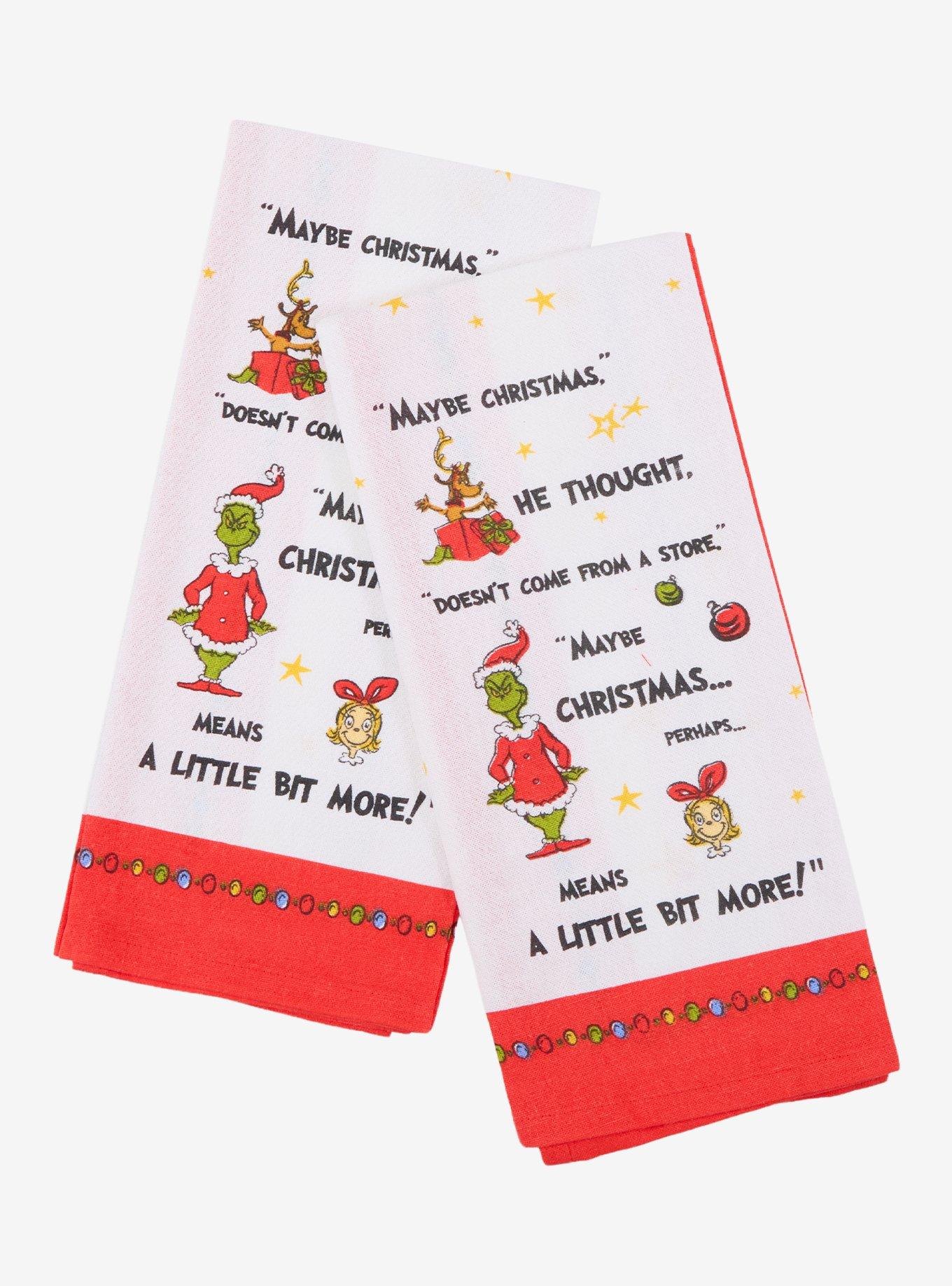 Dr. Seuss How The Grinch Stole Christmas Towel Set