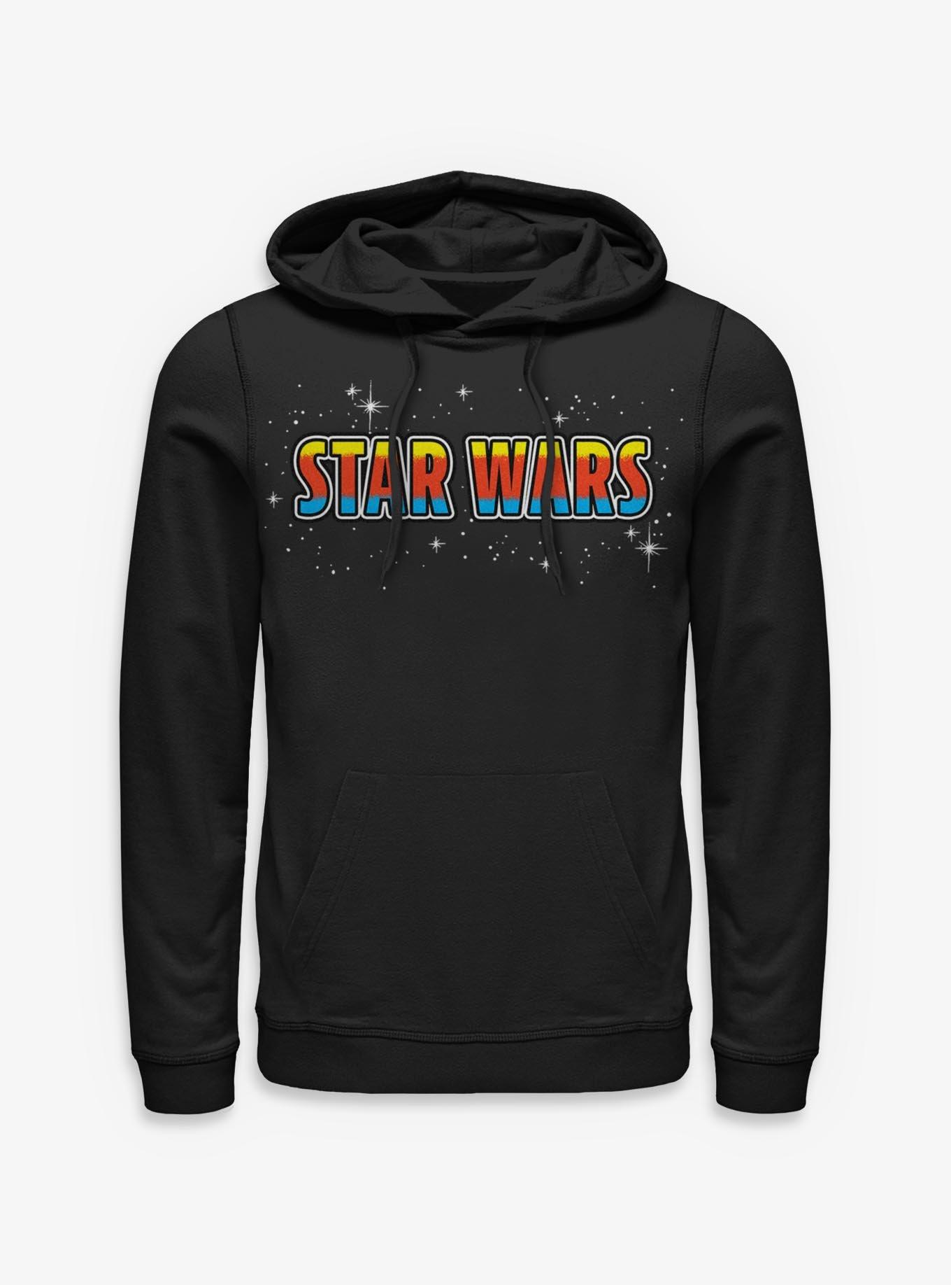 Star Wars Starry Logo Hoodie Hot Topic Exclusive, , hi-res