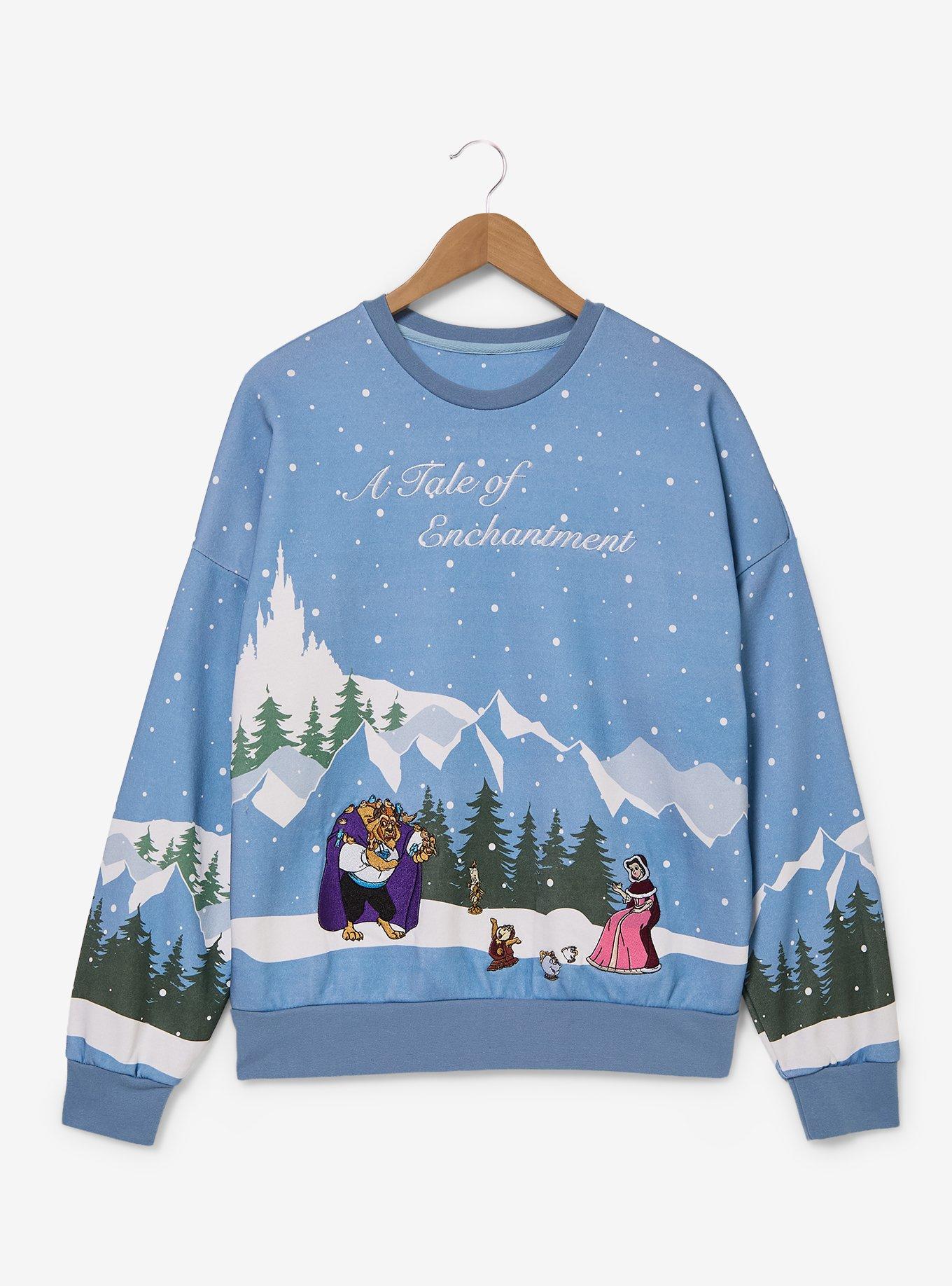 Disney Beauty and the Beast A Tale of Enchantment Women's Crewneck - BoxLunch Exclusive