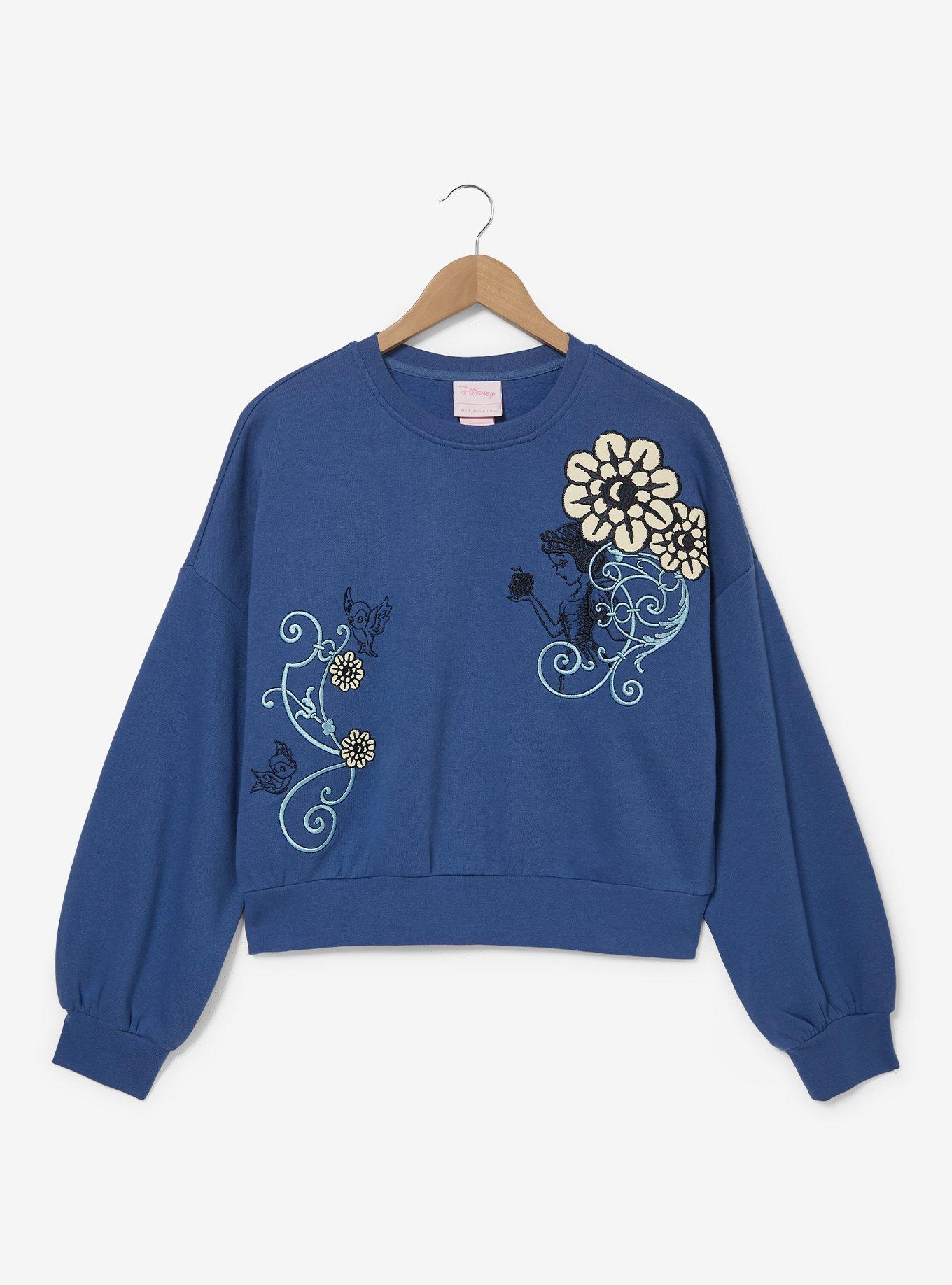 Disney Snow White Tonal Women's Cropped Crewneck - BoxLunch Exclusive