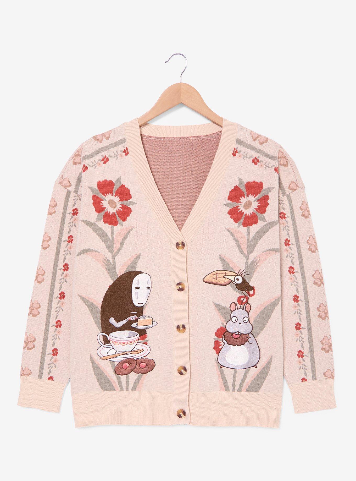 Studio Ghibli® Spirited Away Pink Women's Plus Size Cardigan - BoxLunch Exclusive