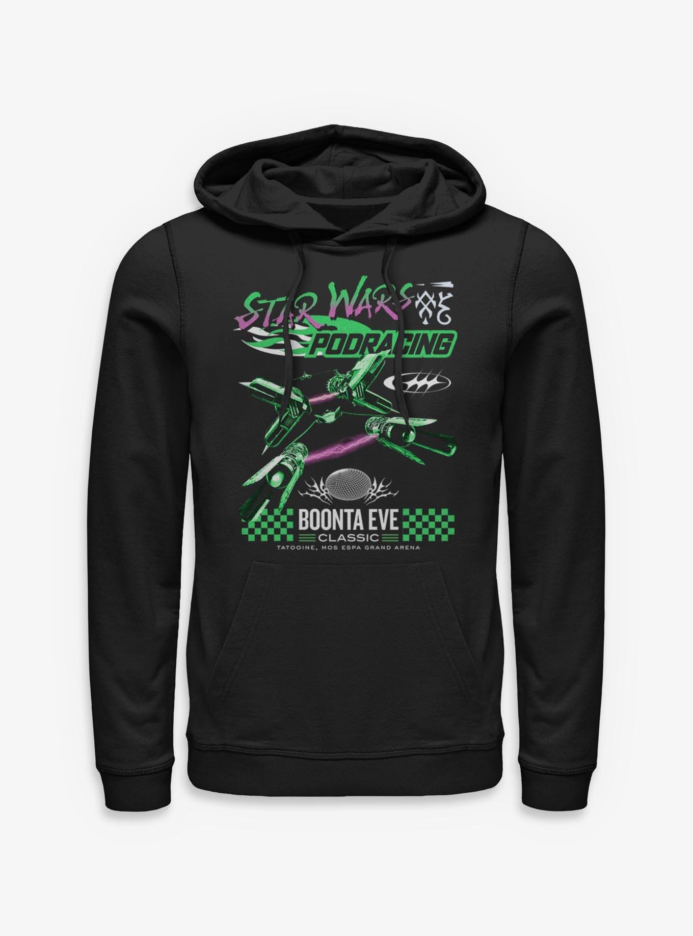 Star Wars Boonta Eve Mos Espa Podracing Hoodie BoxLunch Exclusive, BLACK, hi-res view 1
