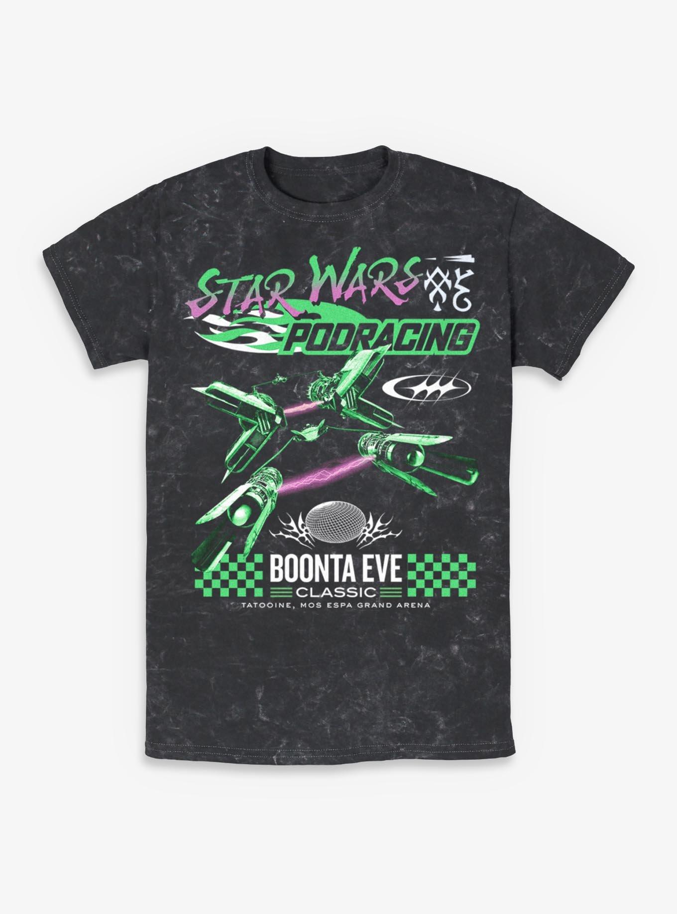 Star Wars Boonta Eve Mos Espa Podracing Mineral Wash T-Shirt BoxLunch Exclusive, , hi-res