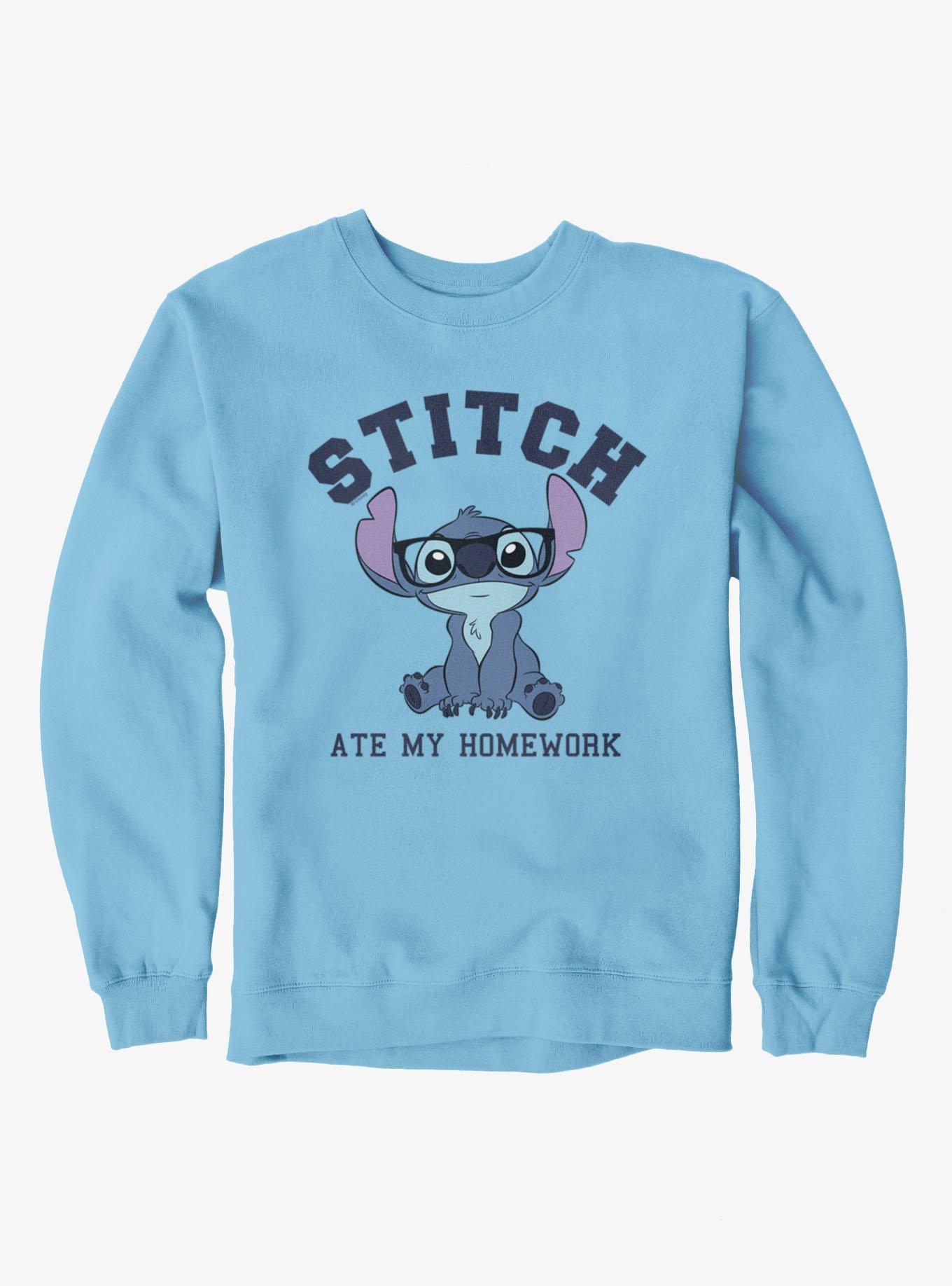 Disney Lilo And Stitch Ate My Homework Sweatshirt, , hi-res