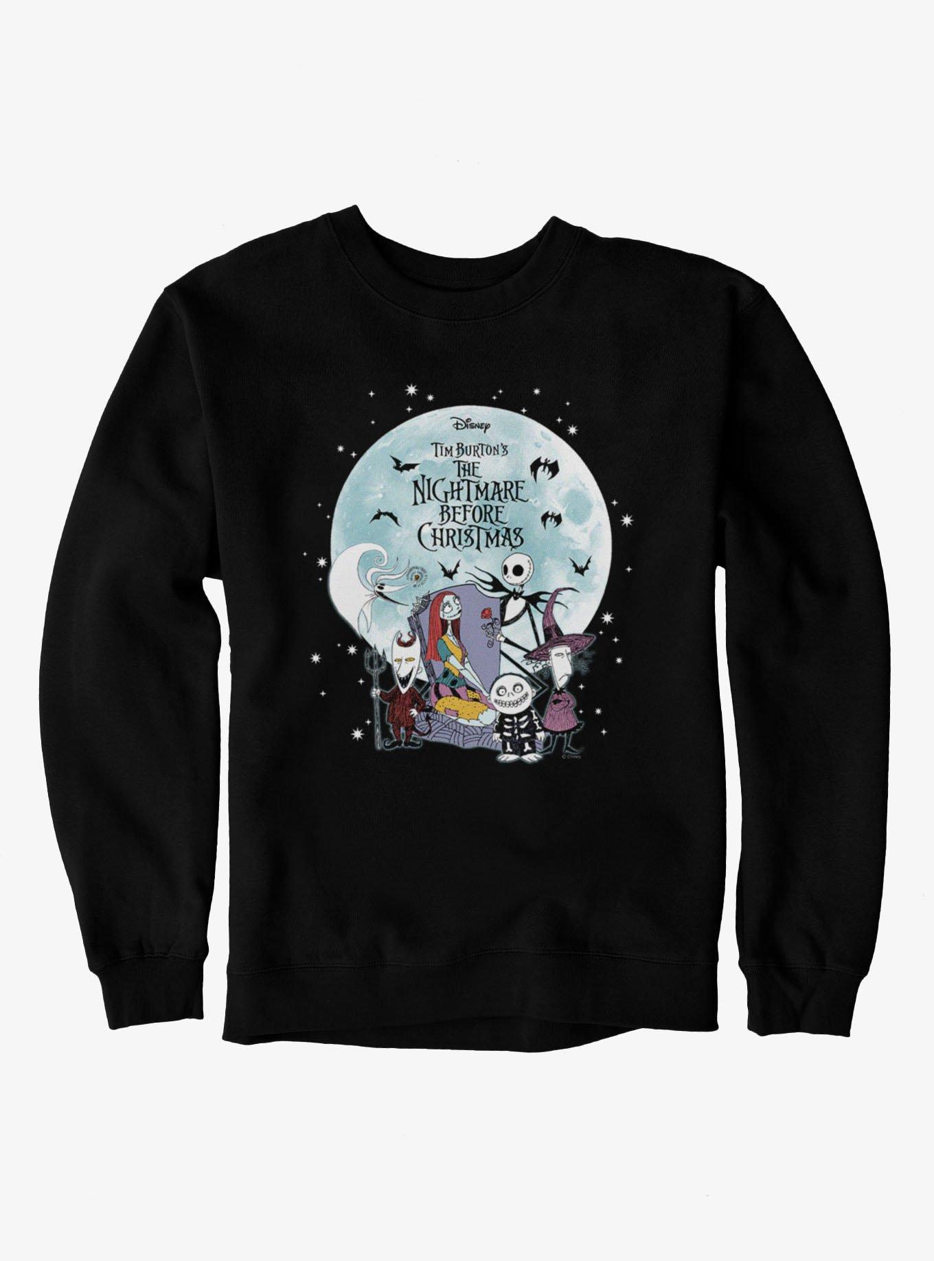 Disney Nightmare Before Christmas Big Moon Grave Friends Sweatshirt, , hi-res