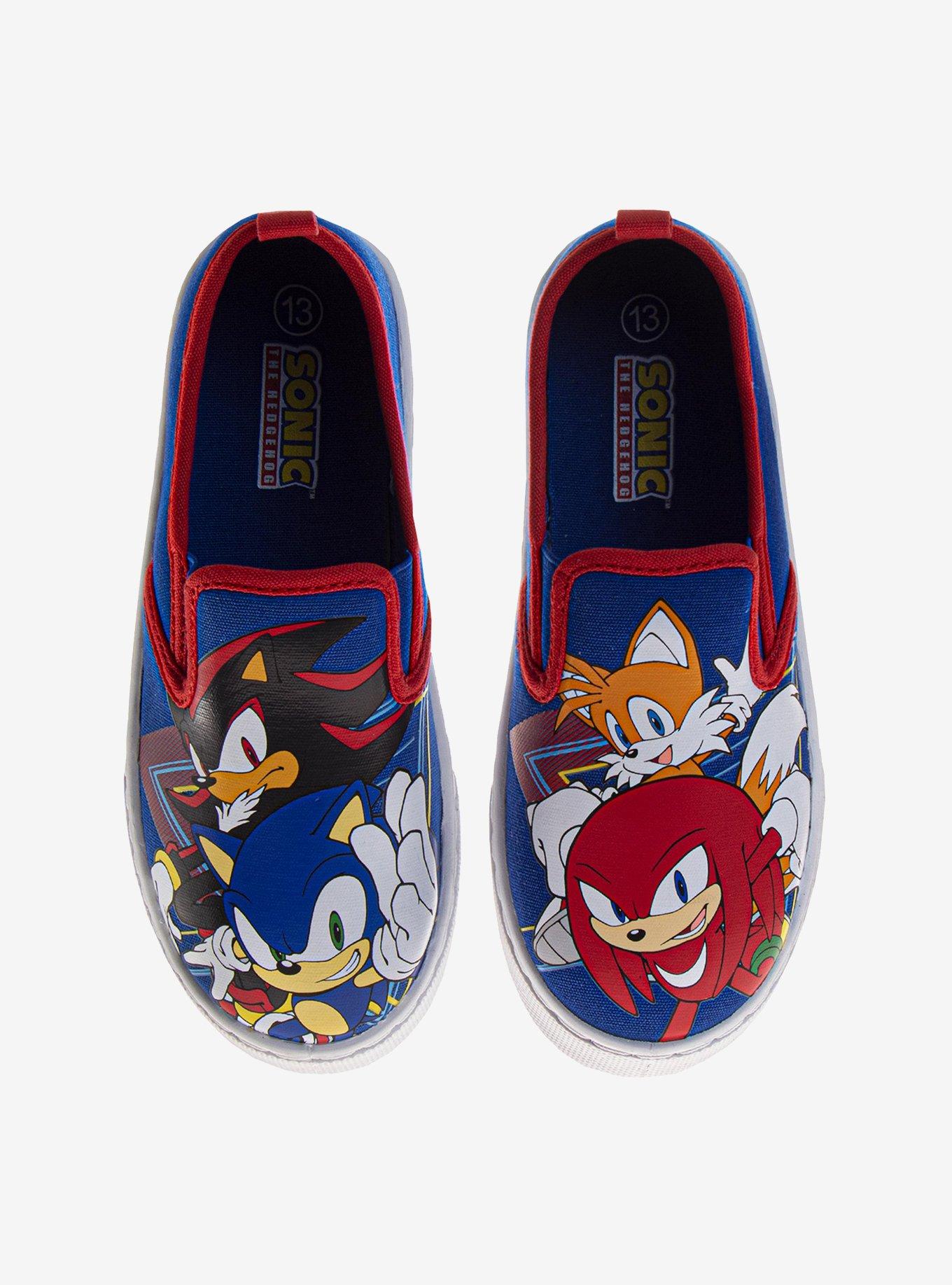 Sonic The Hedgehog Boys' Canvas Slip-On Sneakers