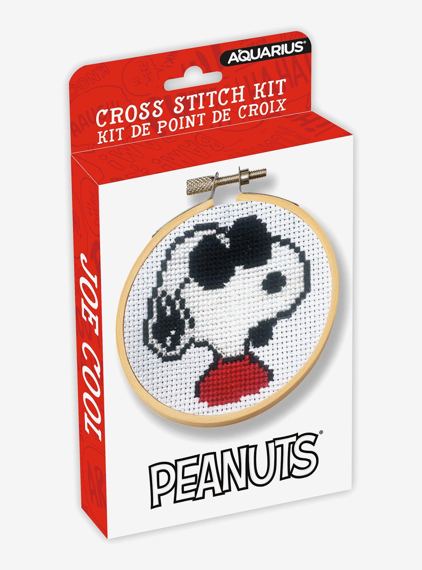 Peanuts Joe Cool Snoopy Cross Stitch Kit, , hi-res