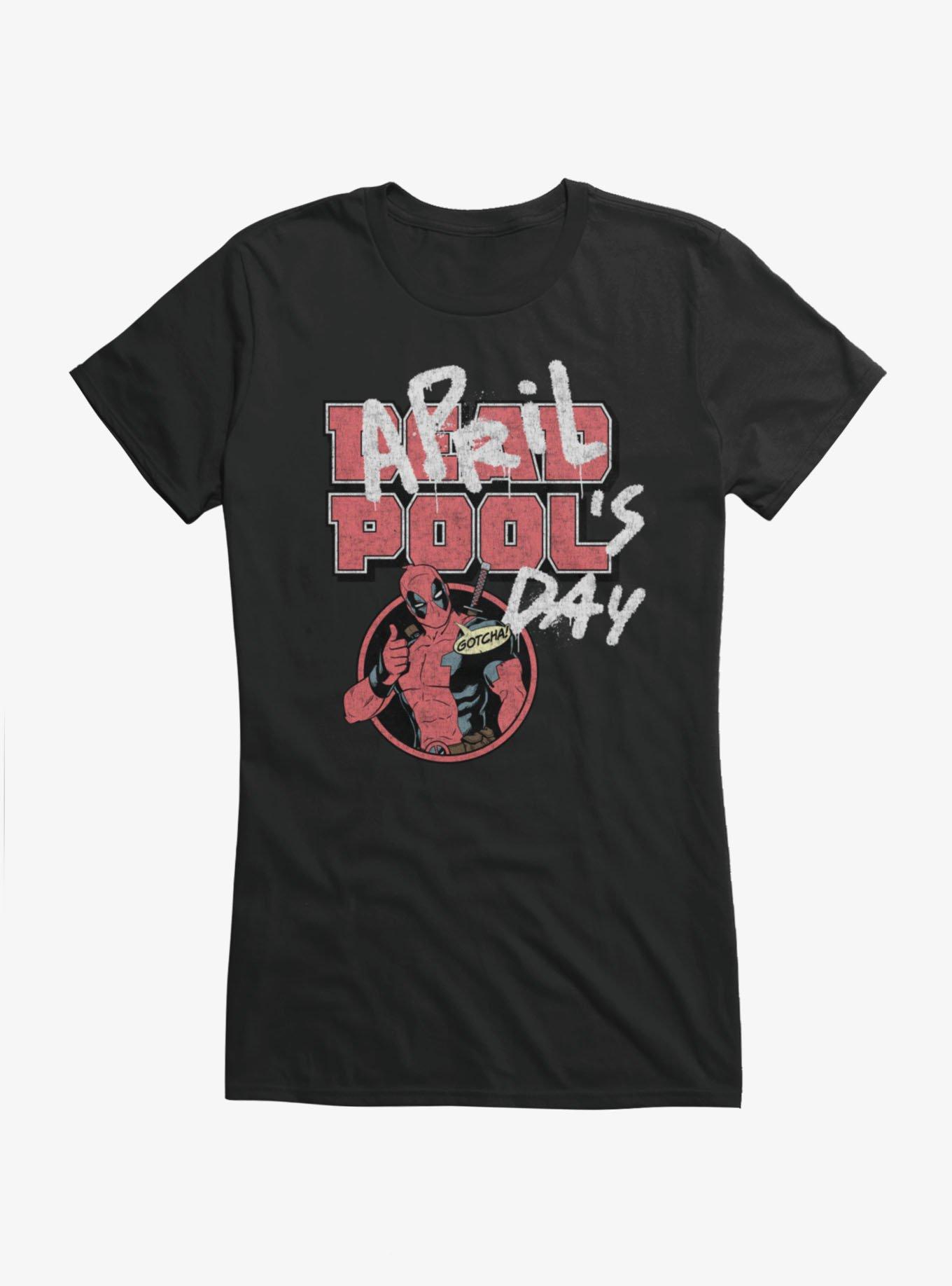 Marvel Deadpool April Pool's Day Gotcha Girls T-Shirt, , hi-res