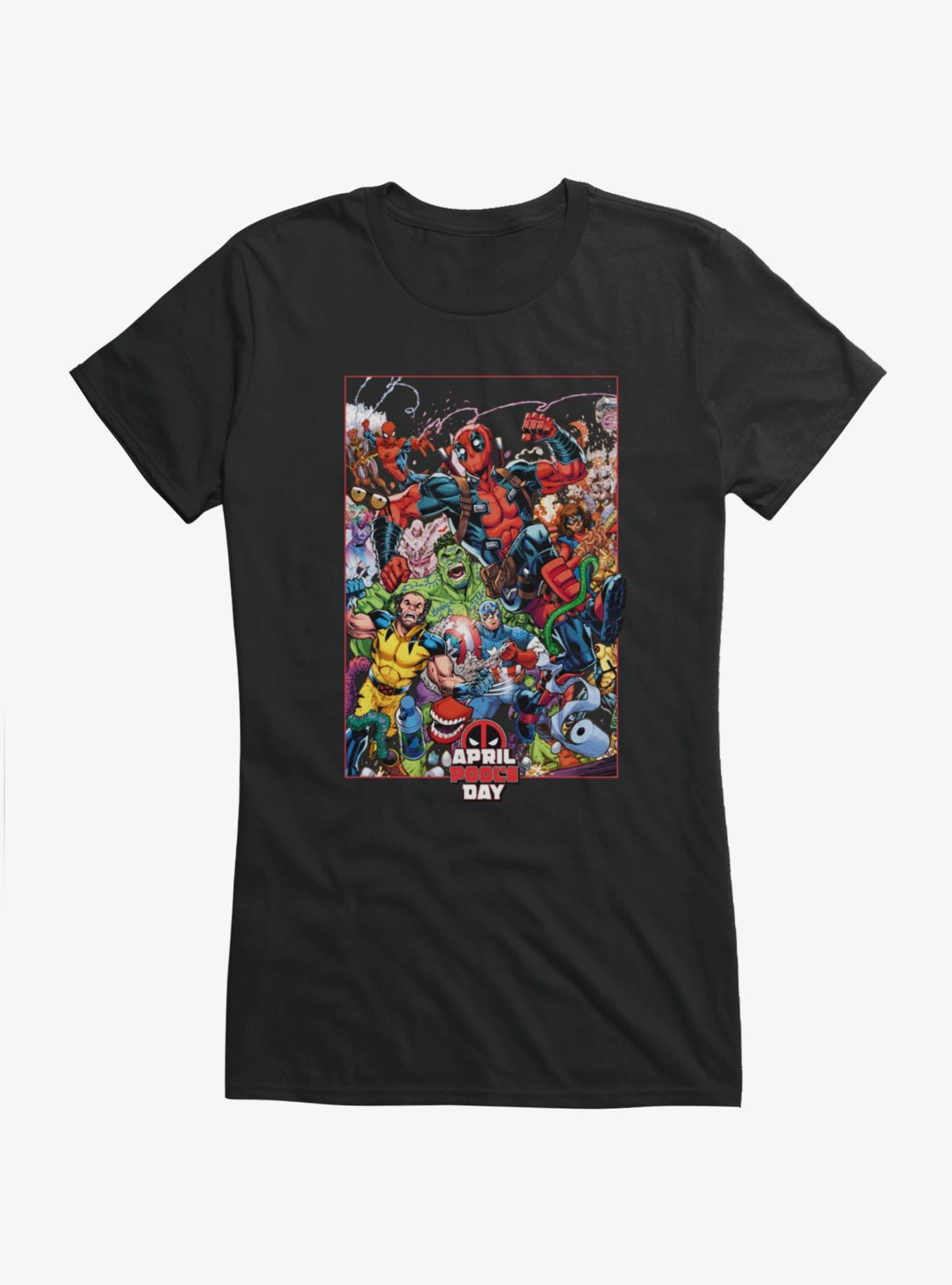 Marvel Deadpool April Pool's Day Prankster Run Marvel Characters Girls T-Shirt, , hi-res