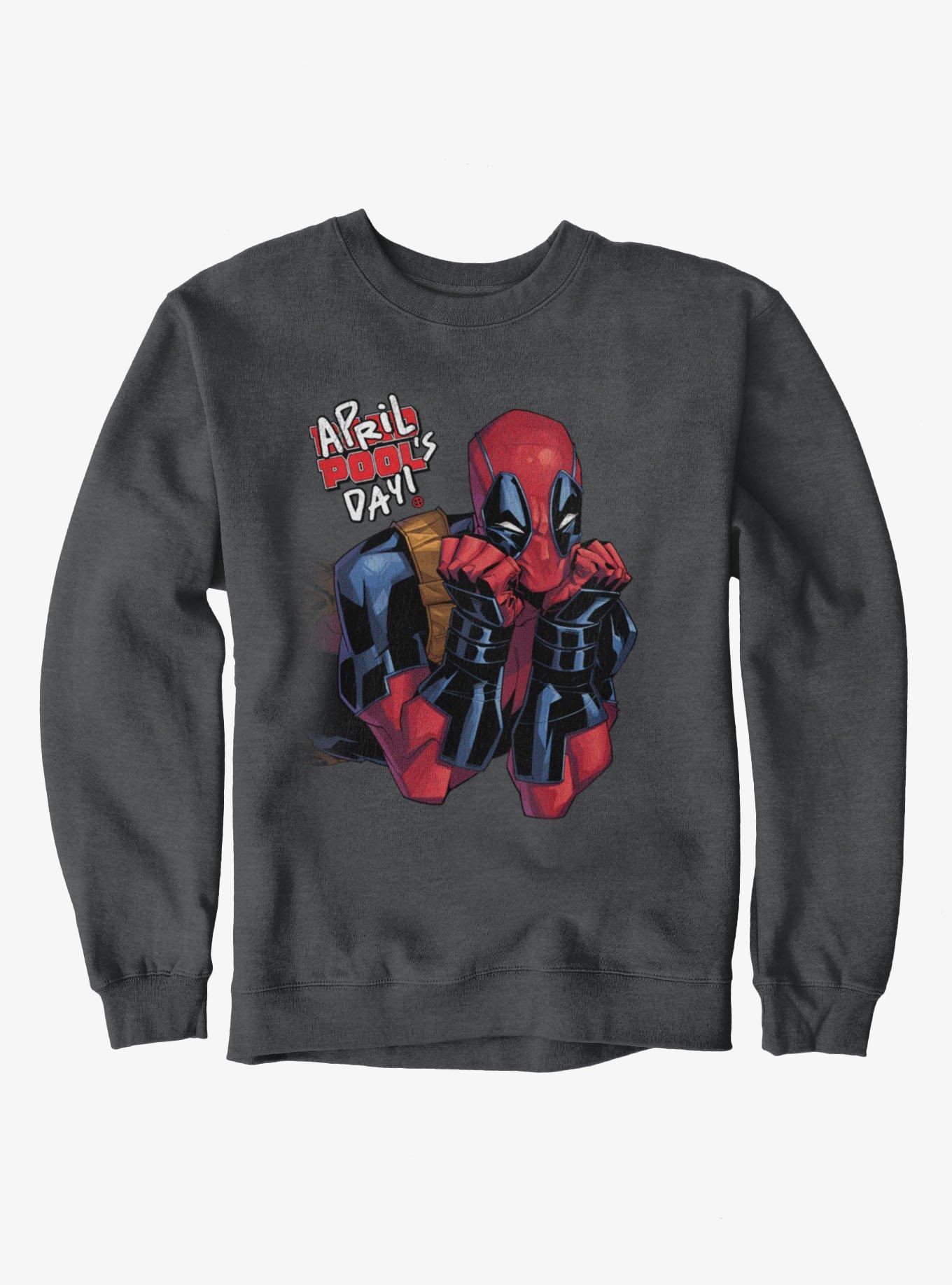 Marvel Deadpool April Pool's Day Cute Stare Sweatshirt, , hi-res