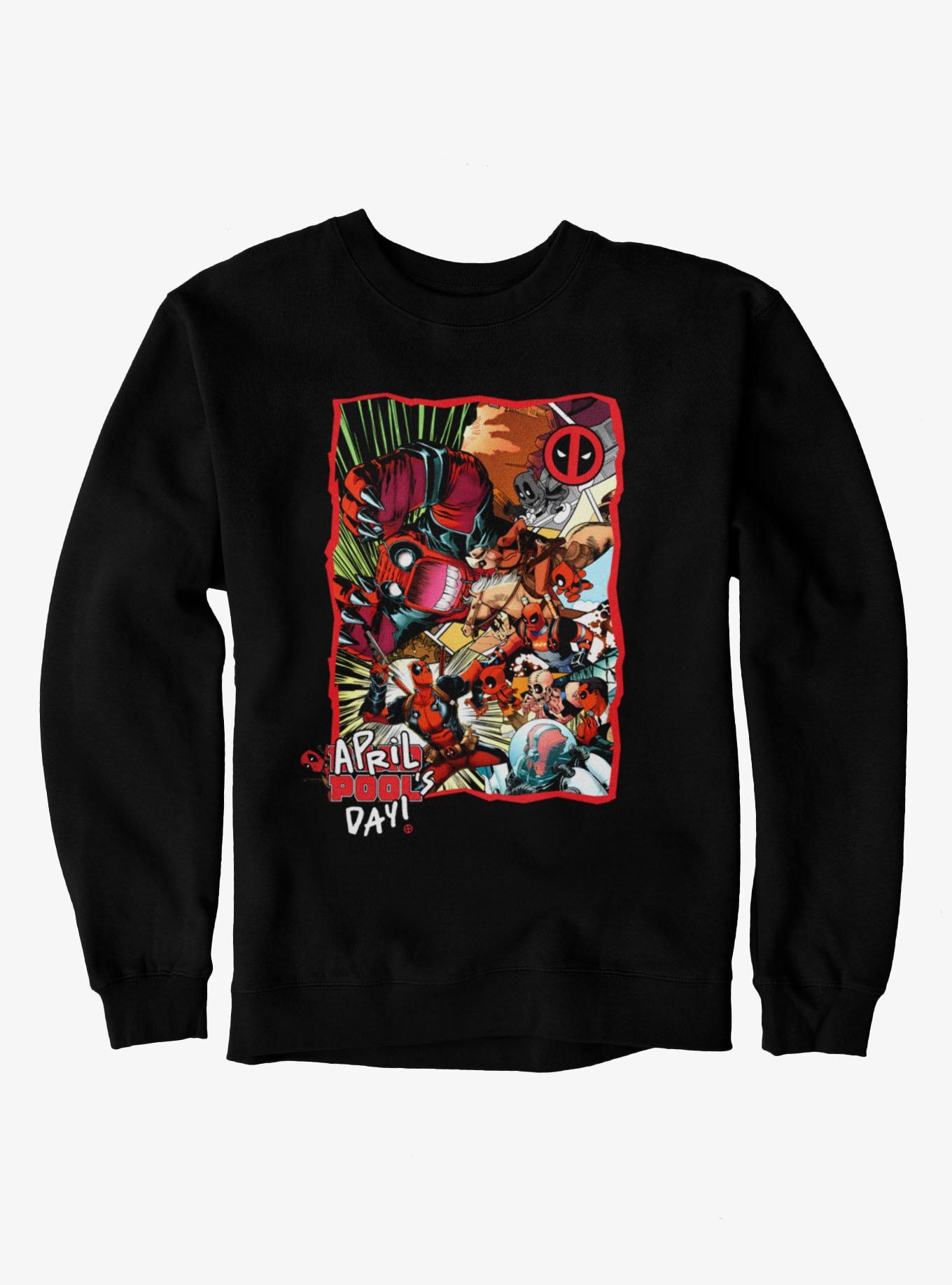 Marvel Deadpool April Pool's Day Invasion Of The Deadpools Sweatshirt, , hi-res