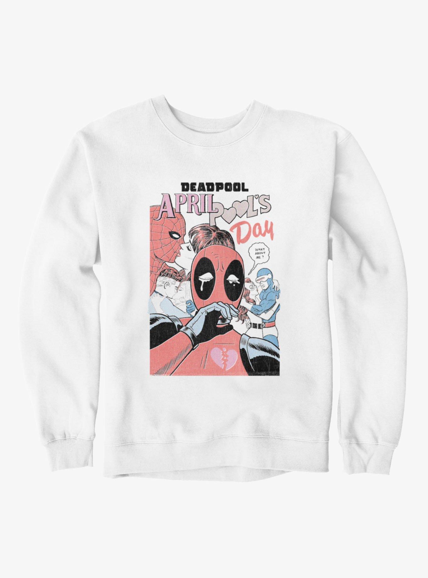 Marvel Deadpool April Pool's Day Love Couples Sweatshirt, , hi-res