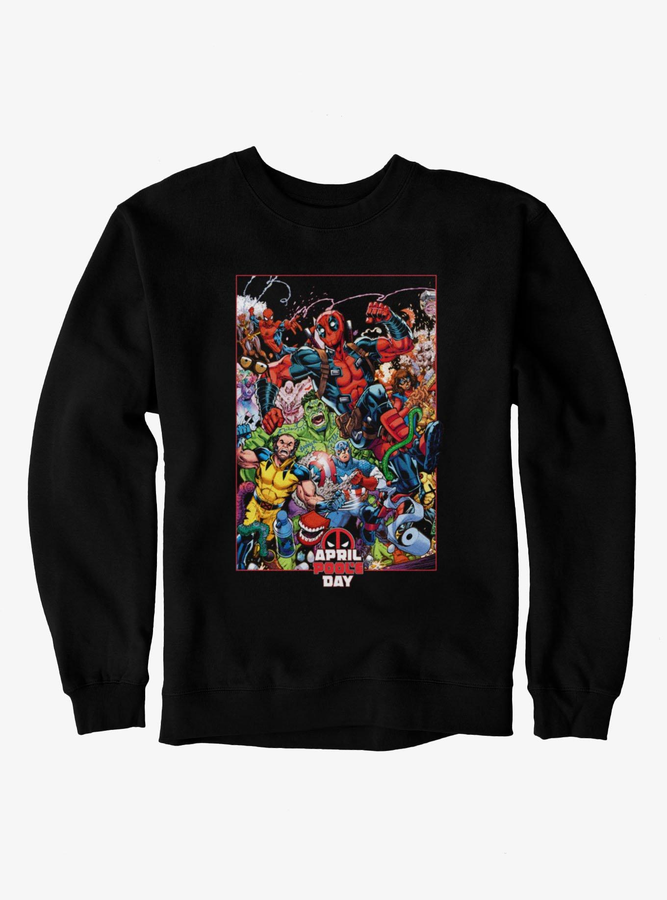 Marvel Deadpool April Pool's Day Prankster Run Marvel Characters Sweatshirt, , hi-res