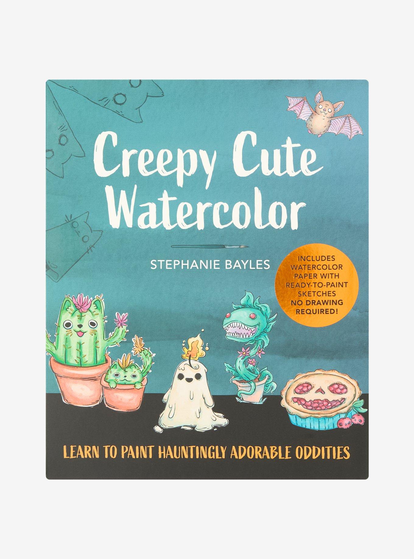 Creepy Cute Watercolor Book, , hi-res