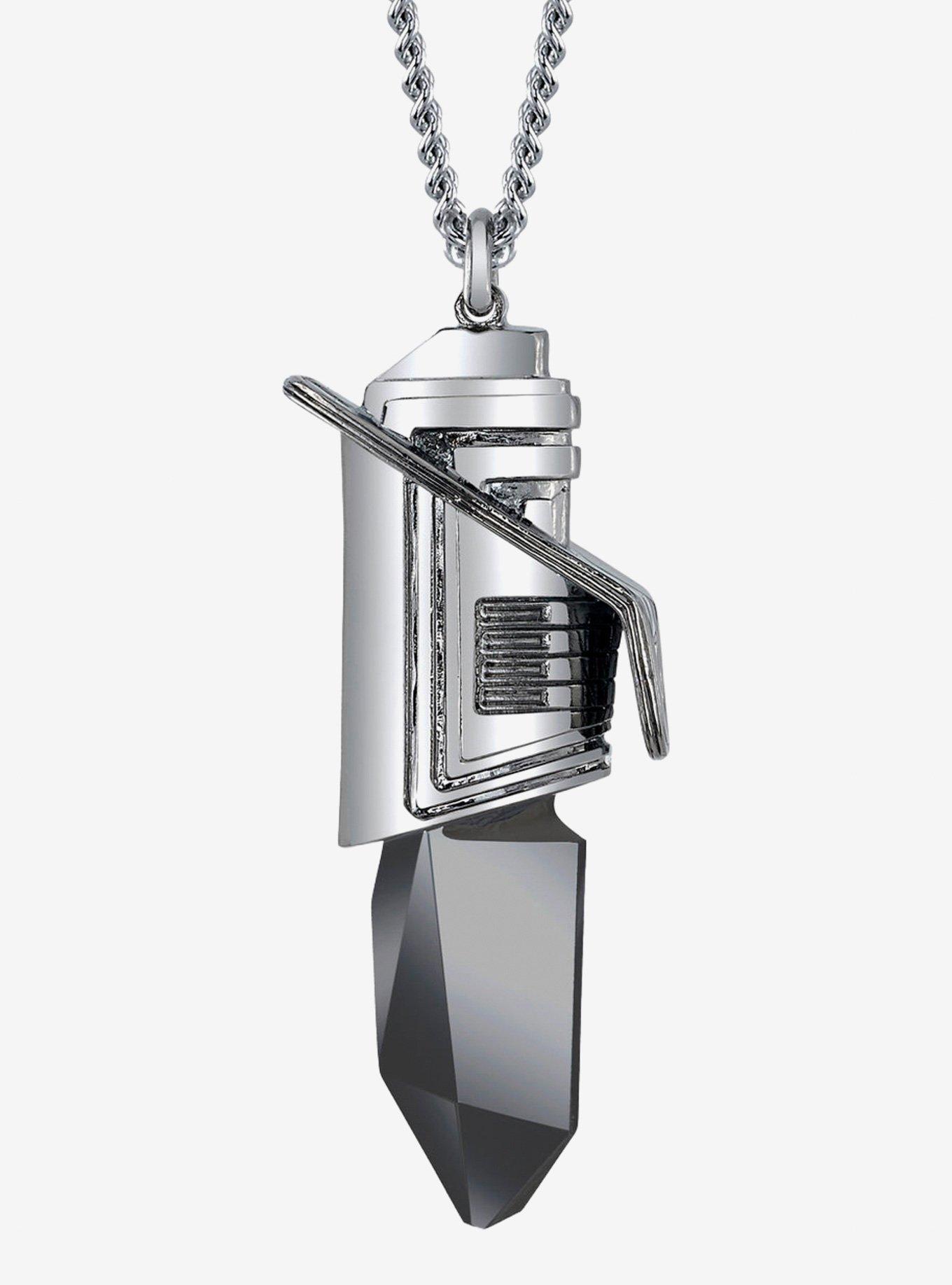 Star Wars X RockLove Darksaber Kyber Crystal Necklace
