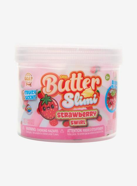 Orb Butter Slimi Strawberry Swirl Strawberry Fruit Scented Butter Slime ...