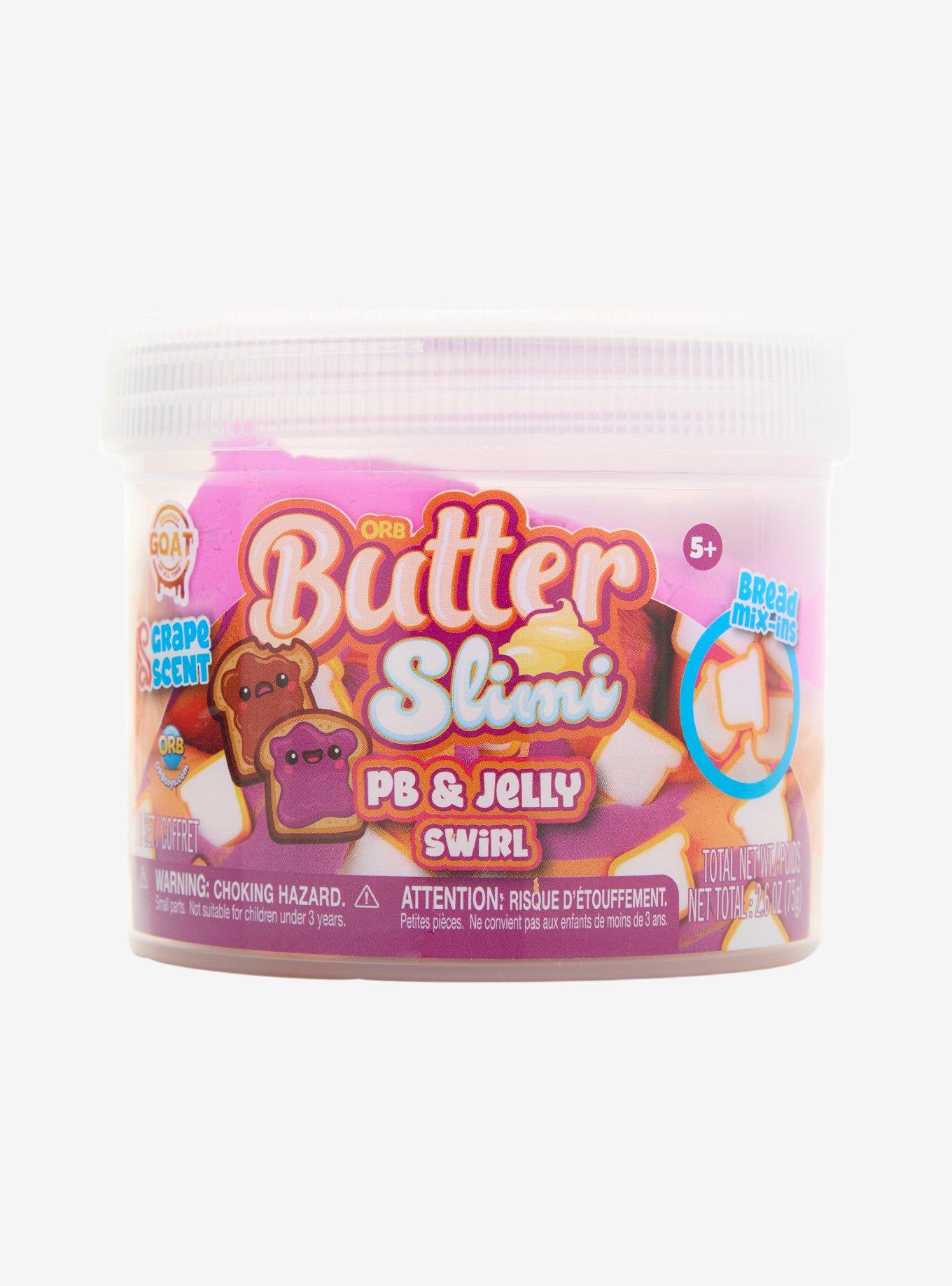 Orb Butter Slimi PB & Jelly Swirl Grape Scented Butter Slime, , hi-res
