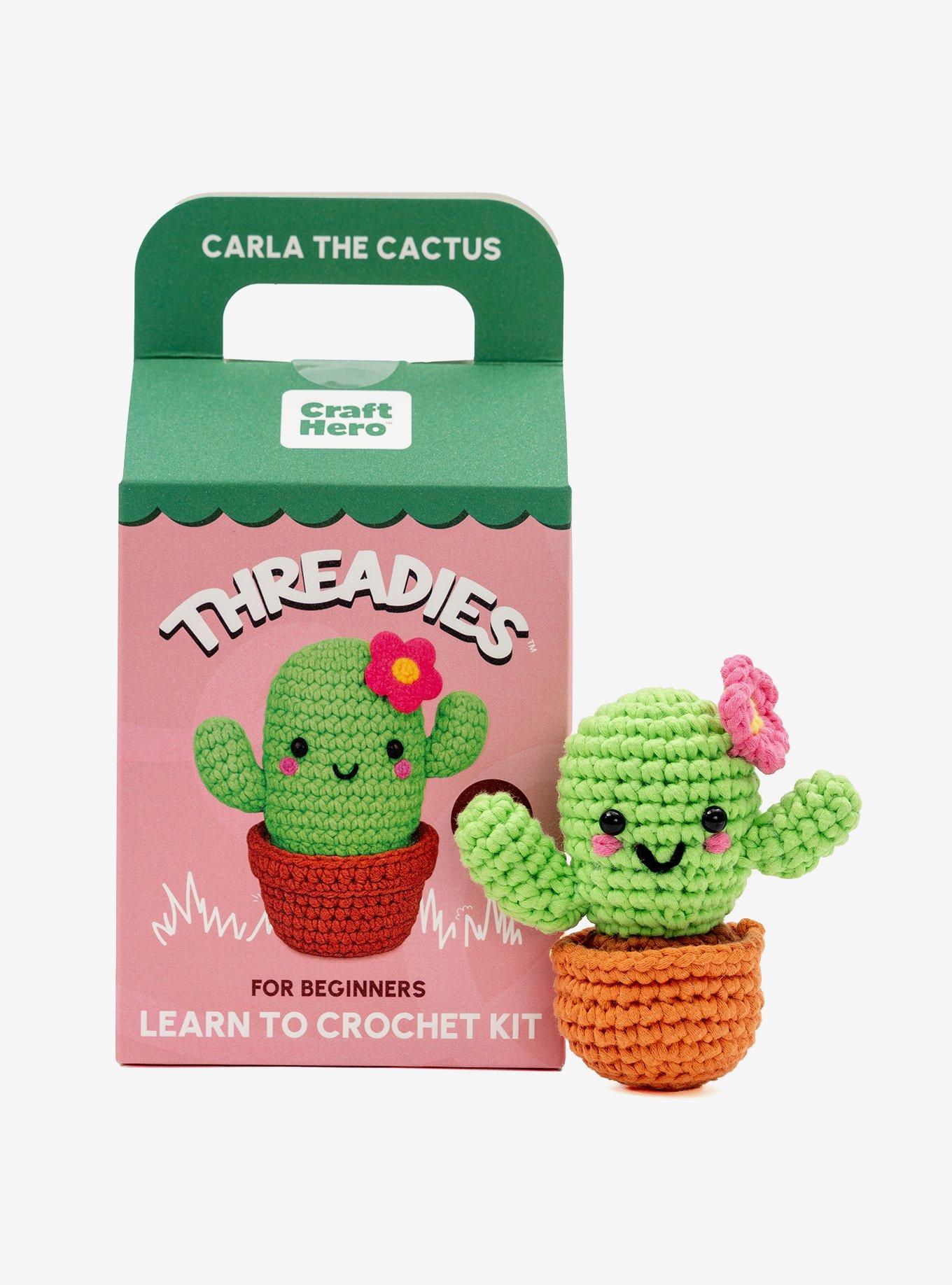 Craft Hero Threadies Carla The Cactus Learn To Crochet Kit, , hi-res