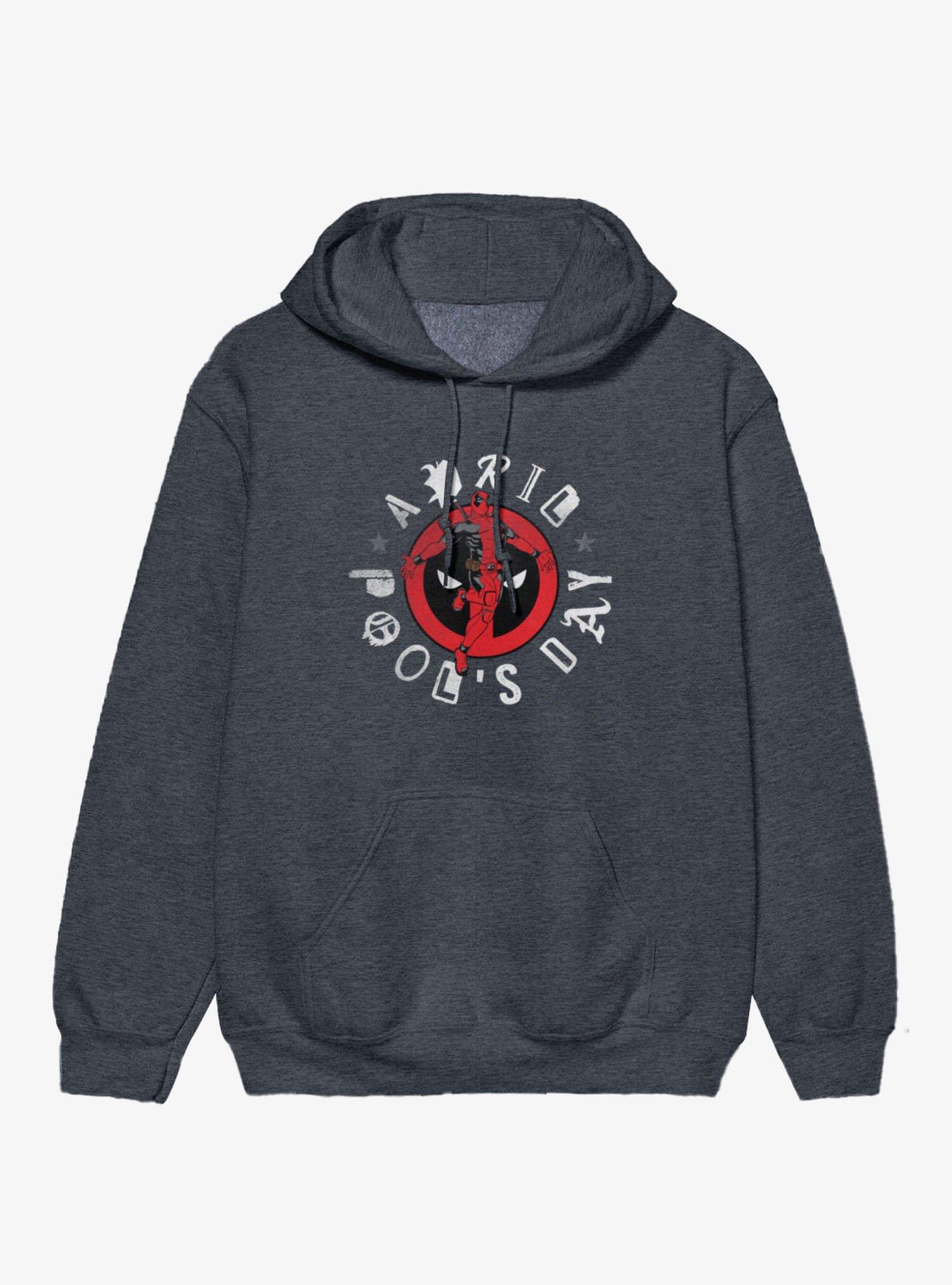 Marvel Deadpool April Pool's Day Leaping Logo Hoodie, , hi-res