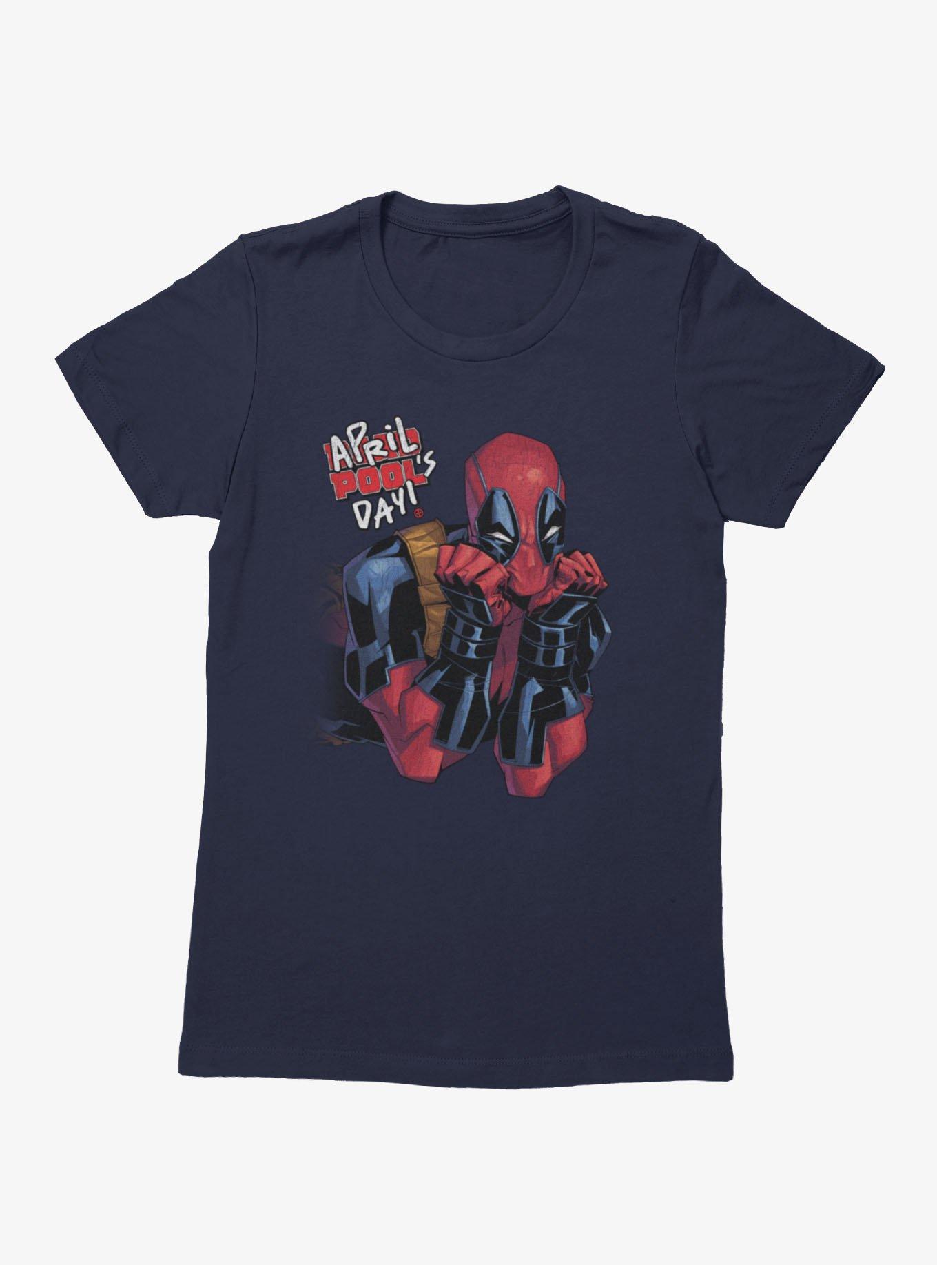 Marvel Deadpool April Pool's Day Cute Stare Womens T-Shirt, , hi-res