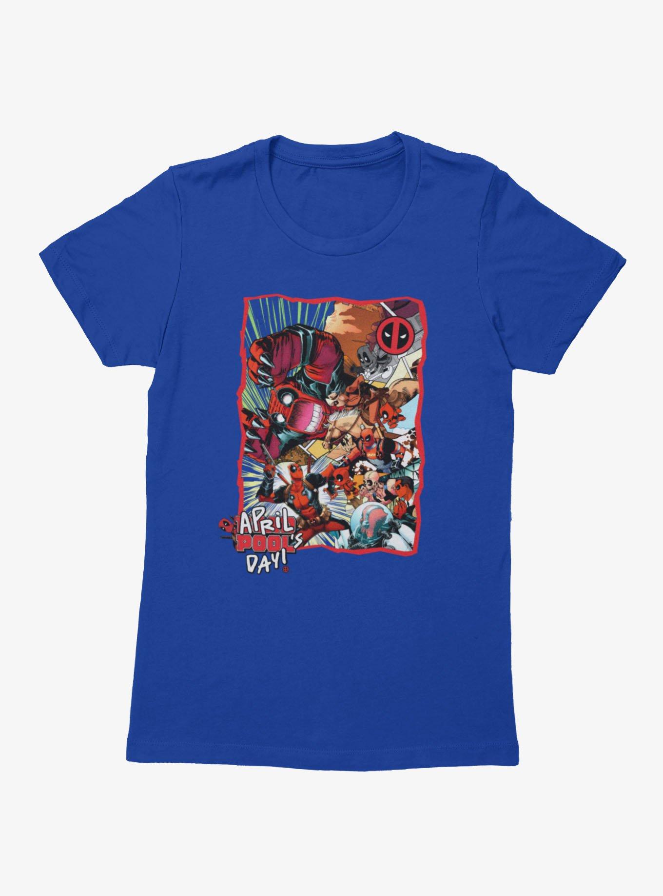 Marvel Deadpool April Pool's Day Invasion Of The Deadpools Womens T-Shirt