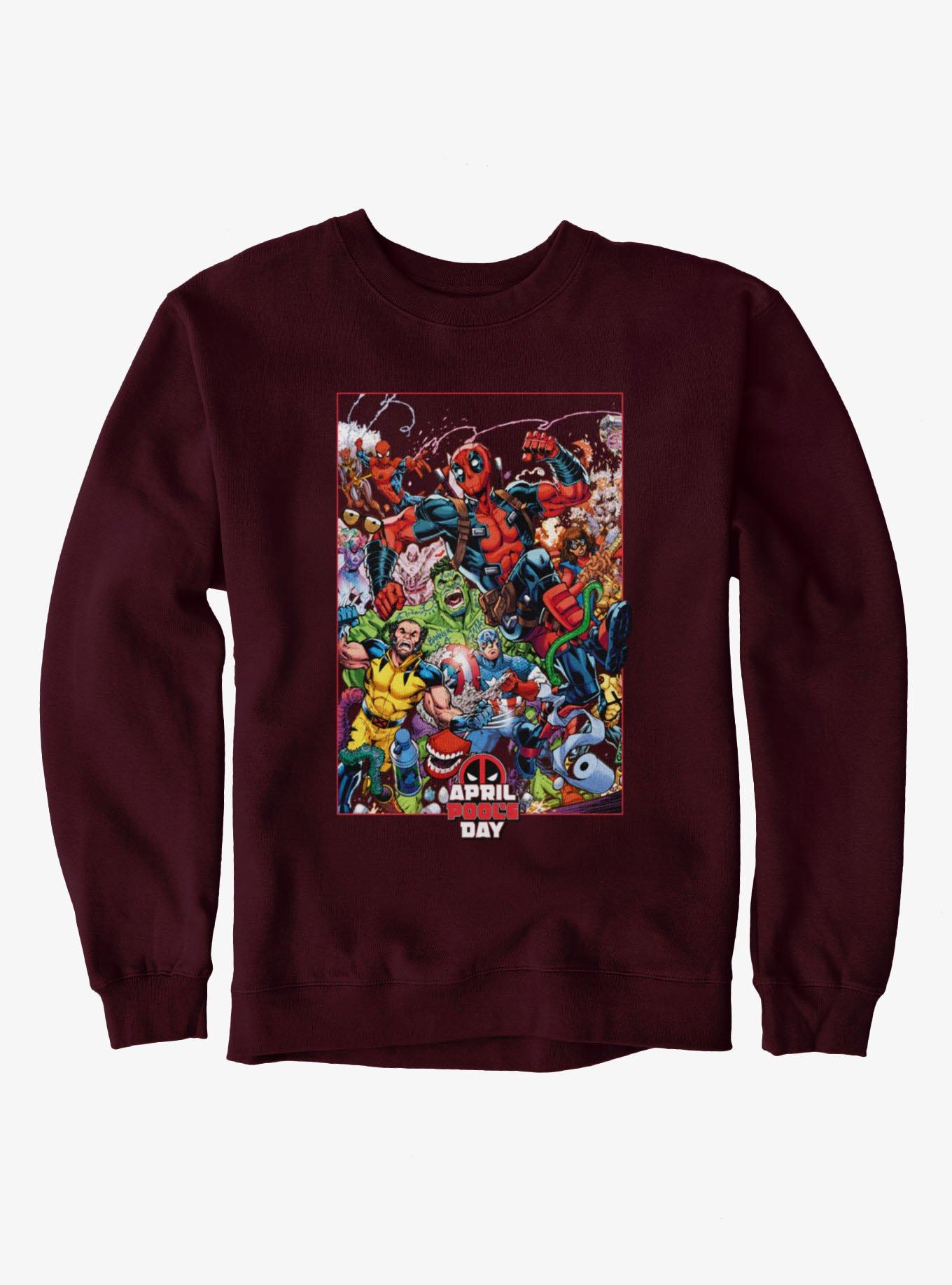 Marvel Deadpool April Pool's Day Marvel Characters Prankster Sweatshirt, , hi-res