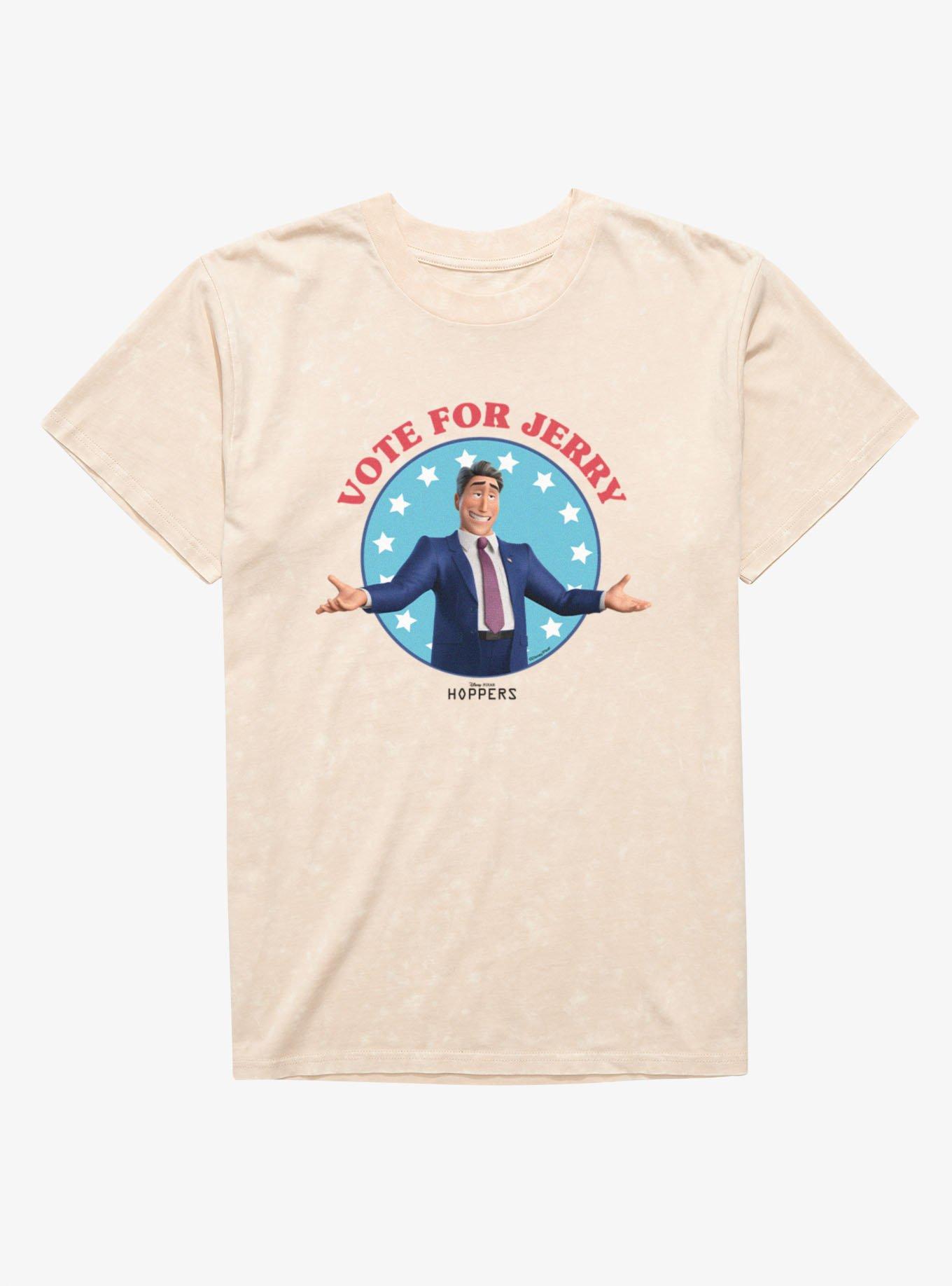 Disney Pixar Hoppers Vote For Jerry Circle Stars Mineral Wash T-Shirt, NATURAL MINERAL WASH, hi-res