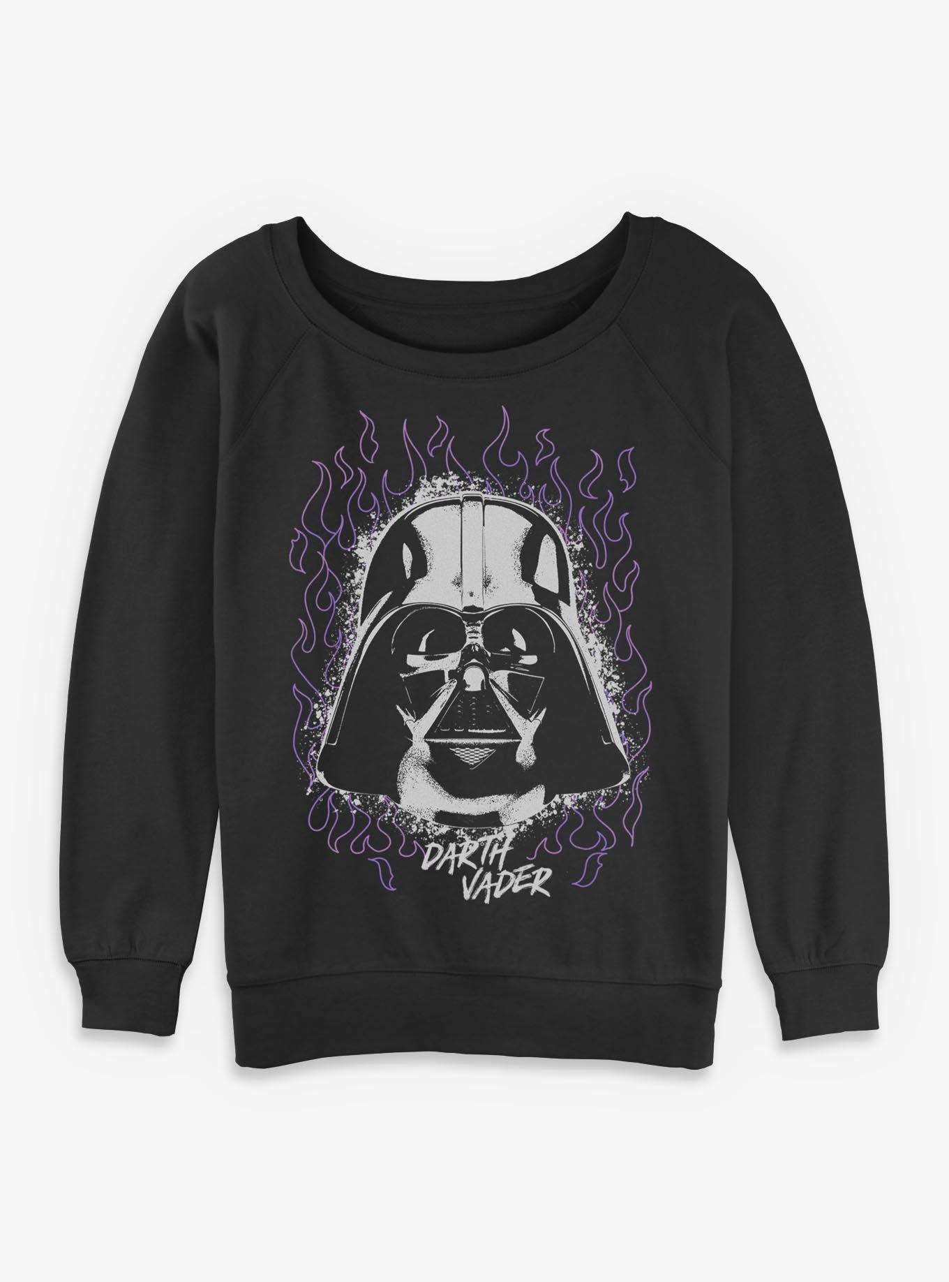 Star Wars Fire Darth Vader Womens Slouchy Sweatshirt Her Universe Exclusive, , hi-res