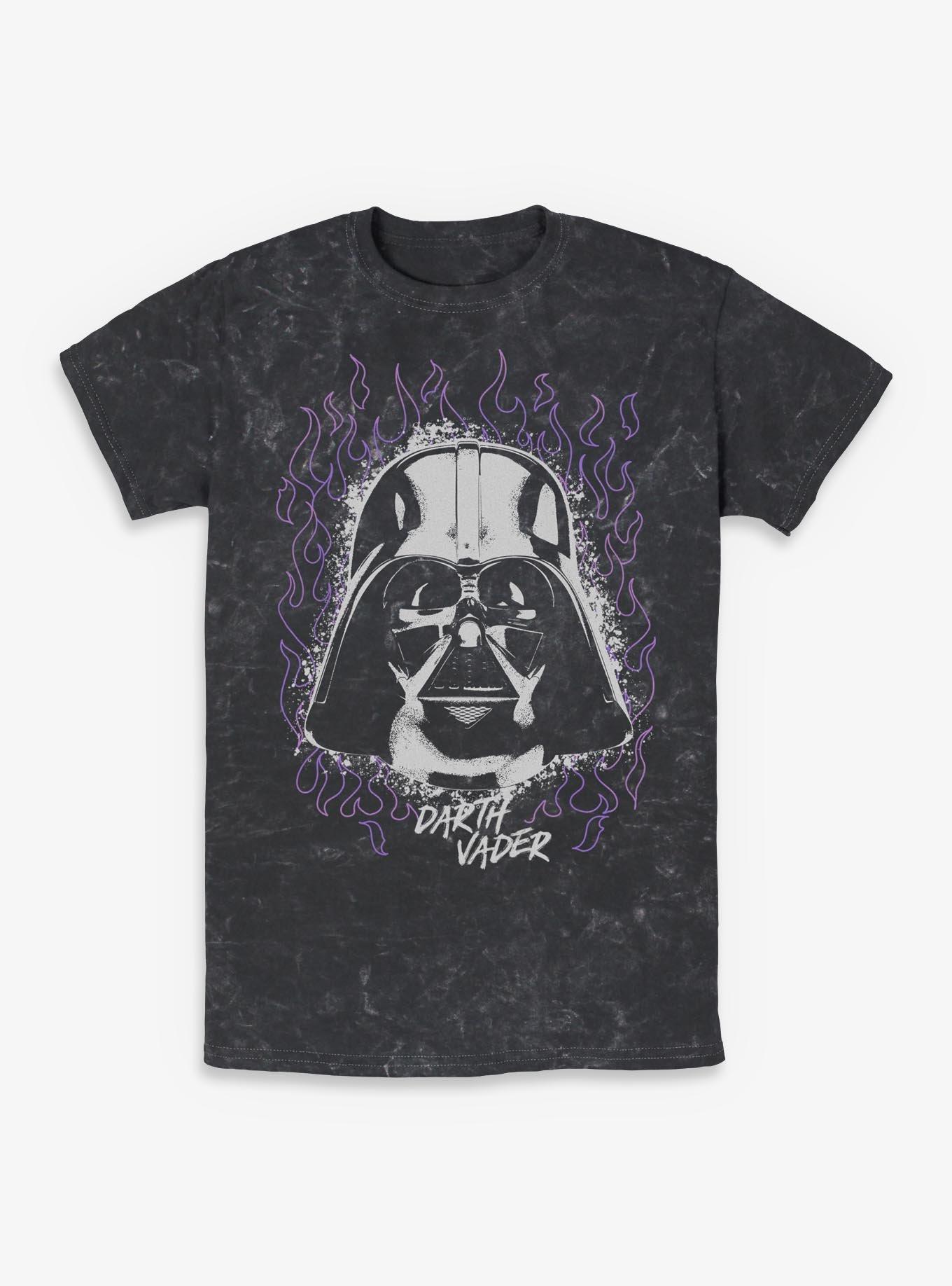 Star Wars Fire Darth Vader Mineral Wash T-Shirt BoxLunch Exclusive, , hi-res