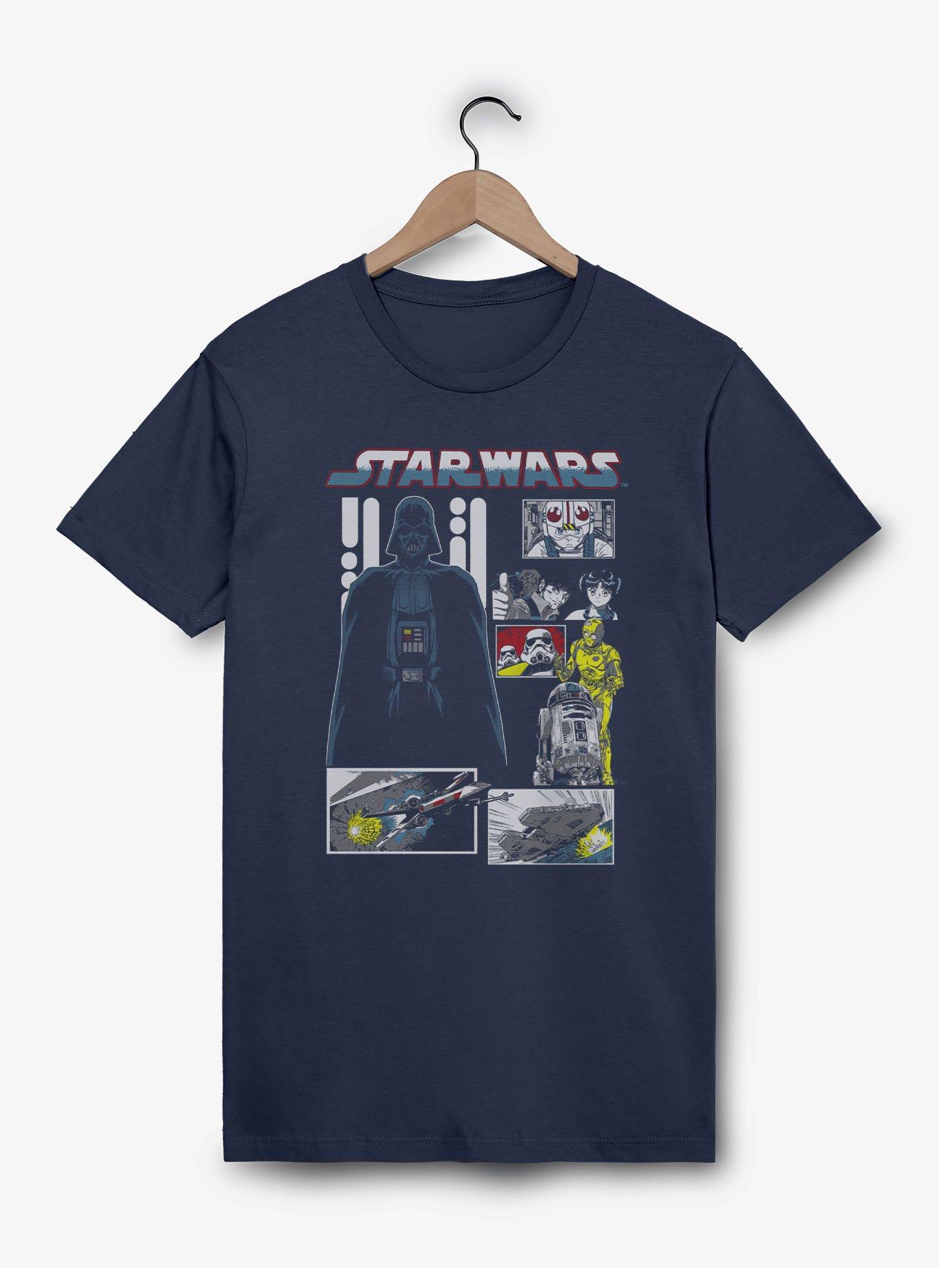 Star Wars Manga Death Star Montage T-Shirt BoxLunch Exclusive, , hi-res