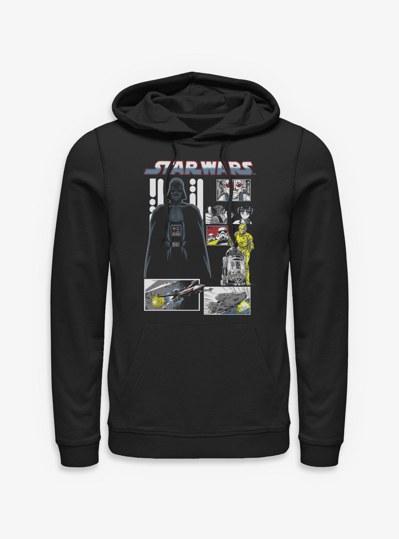 Star Wars Manga Death Star Montage Hoodie BoxLunch Exclusive, , hi-res