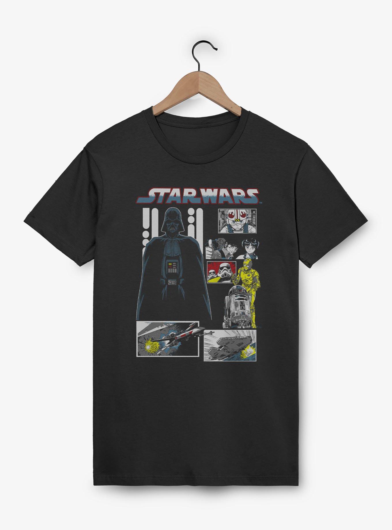 Star Wars Manga Death Star Montage T-Shirt BoxLunch Exclusive, , hi-res