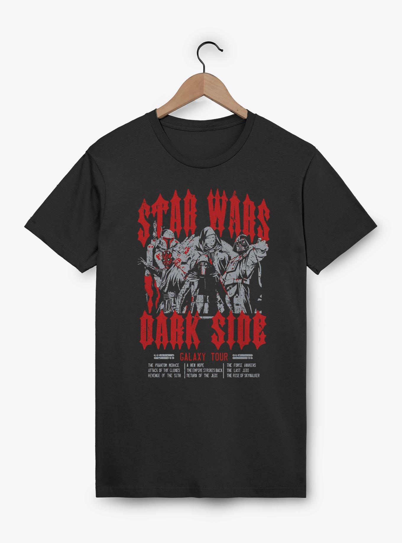 Star Wars Dark Side Galaxy Tour T-Shirt BoxLunch Exclusive, BLACK, hi-res