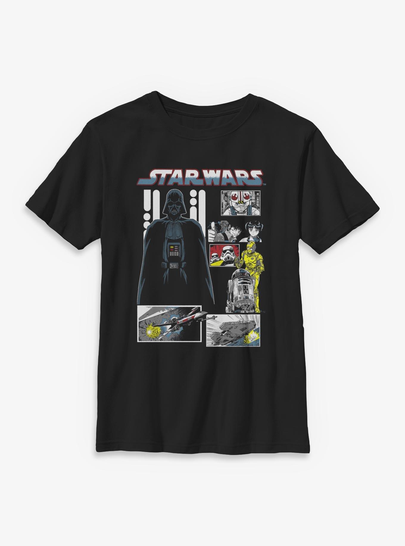 Star Wars Manga Death Montage Youth T-Shirt BoxLunch Exclusive