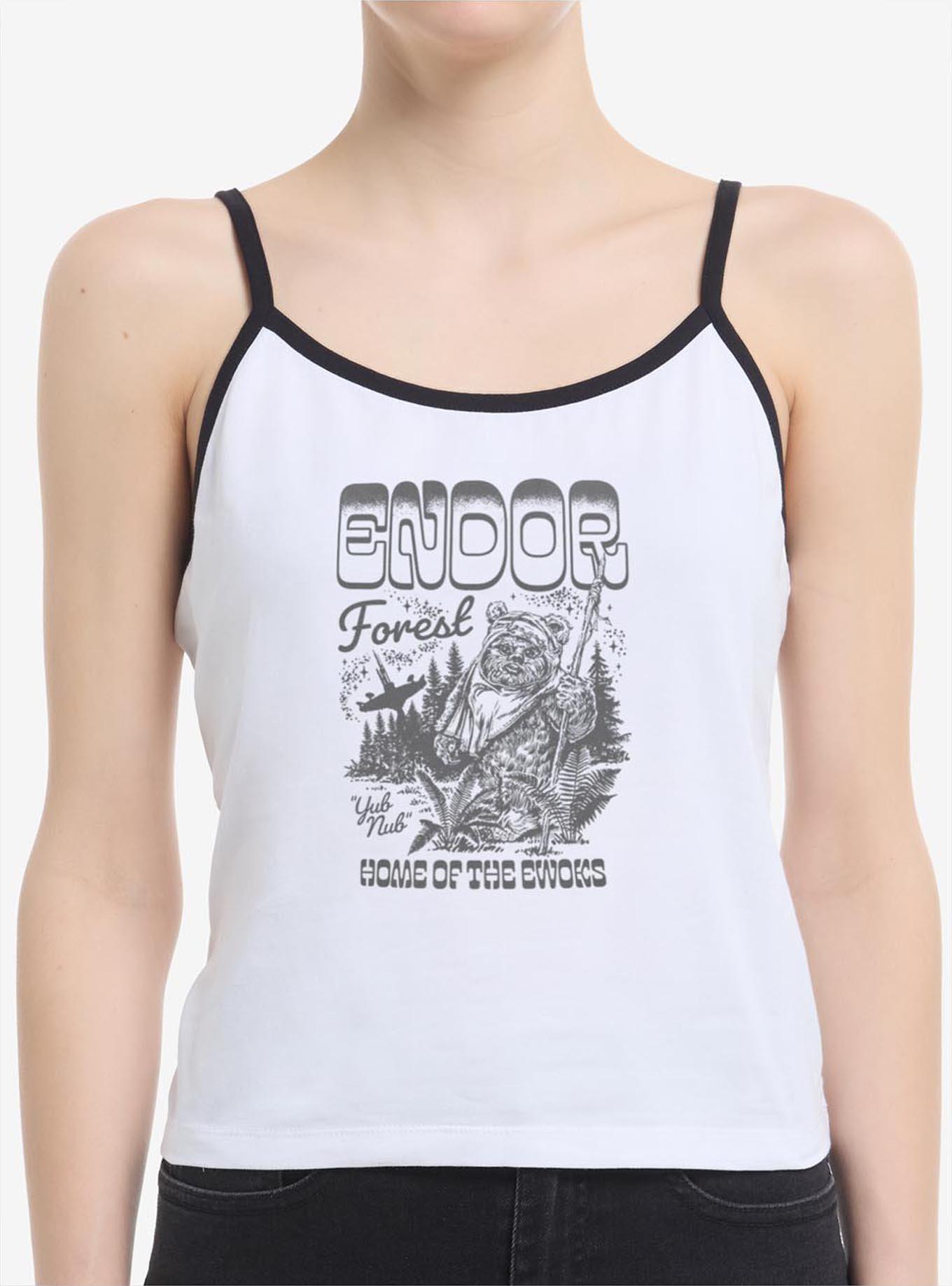 Star Wars Endor Forest Home Of The Ewoks Womens Cami Tank Top BoxLunch Exclusive, , hi-res
