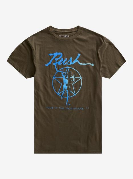 Permanent Band Rush Small Women's Vintage 1980 BEAUTIFＵＬ is ツアーtシャツ　FADE rush Waves Tee Tour ミュージシャン