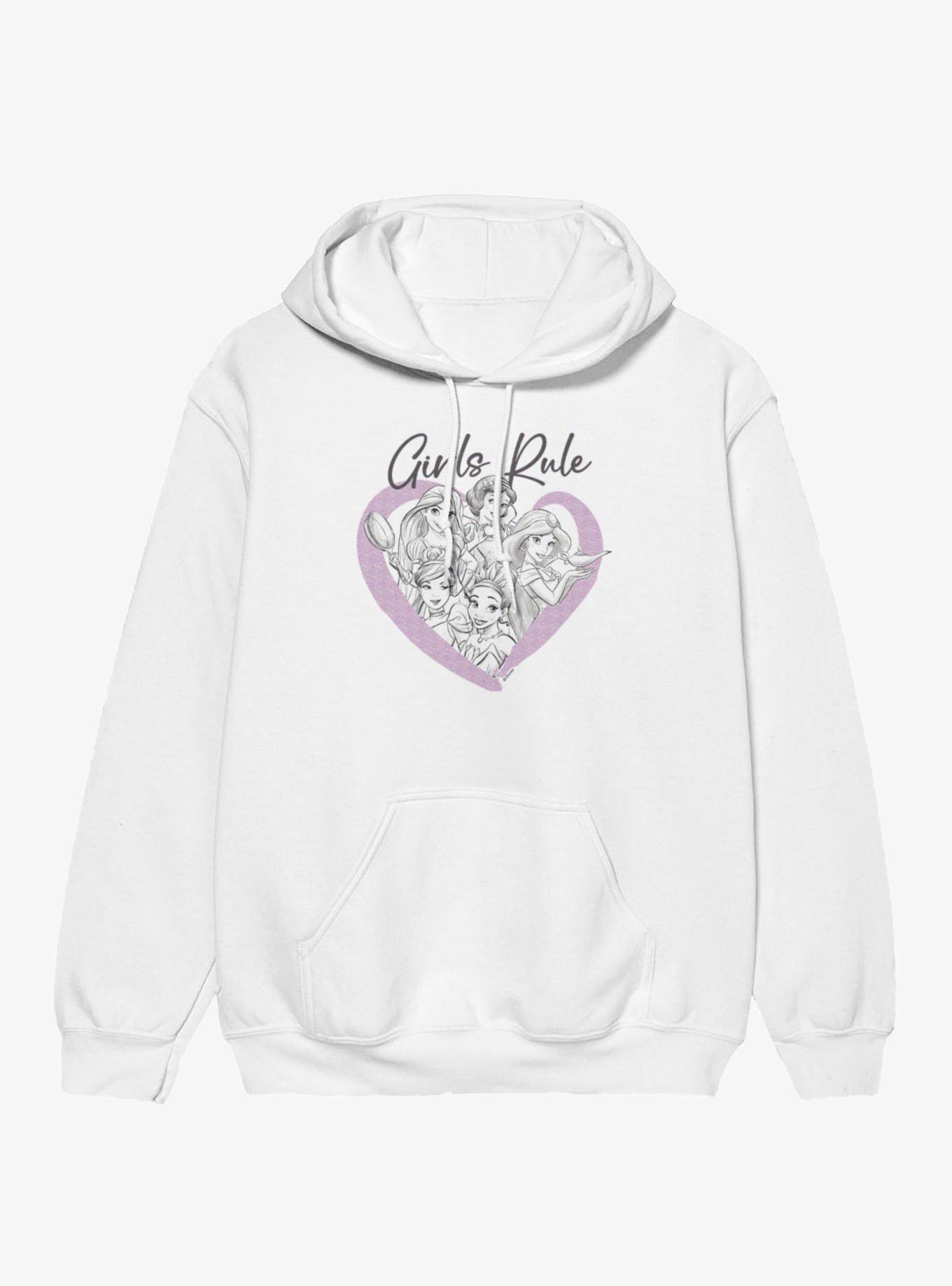 Disney Princess Girls Rule Heart Group Hoodie, , hi-res
