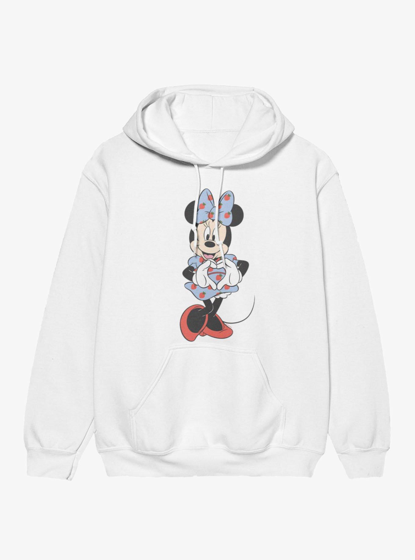 Disney Minnie Mouse Hand Heart Strawberry Dress Hoodie, , hi-res