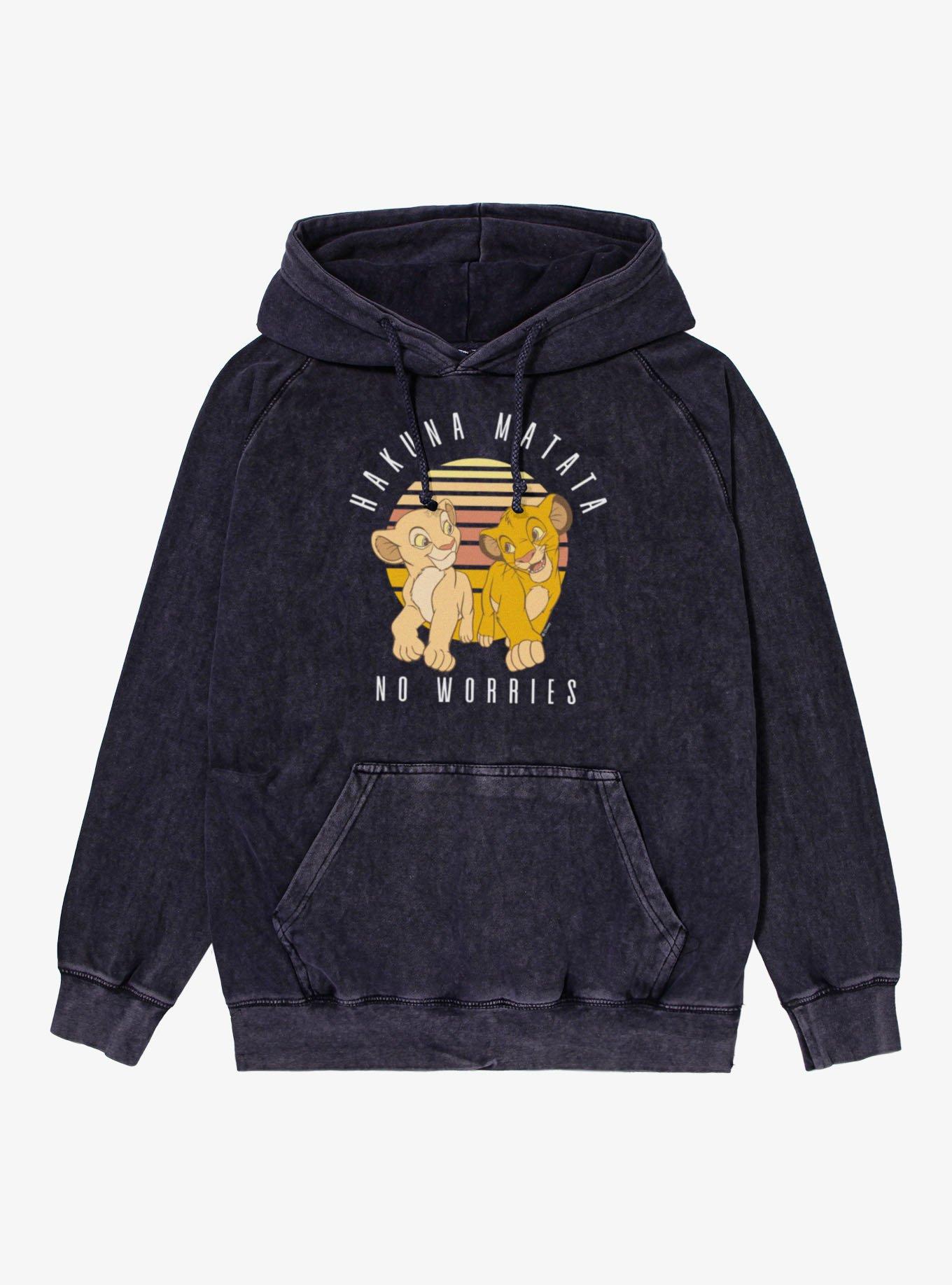 Disney Lion King Nala Simba Hakuna Matata Walk Mineral Wash Hoodie, , hi-res